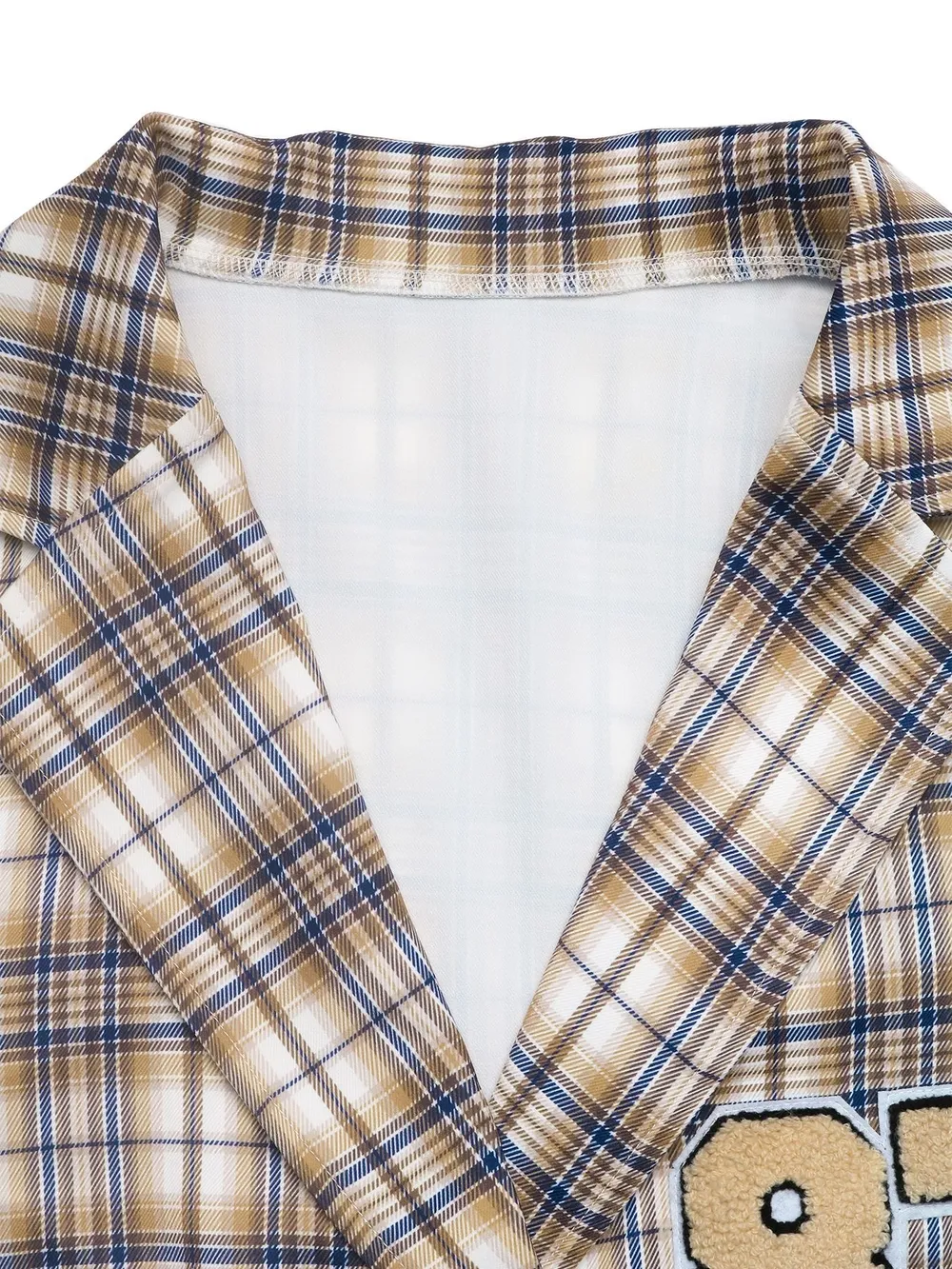Number 87 Plaid Long Sleeve Blazer, image 7