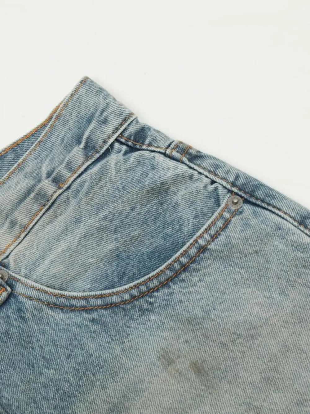Men's Distressed Wide Leg Jeans, image 16