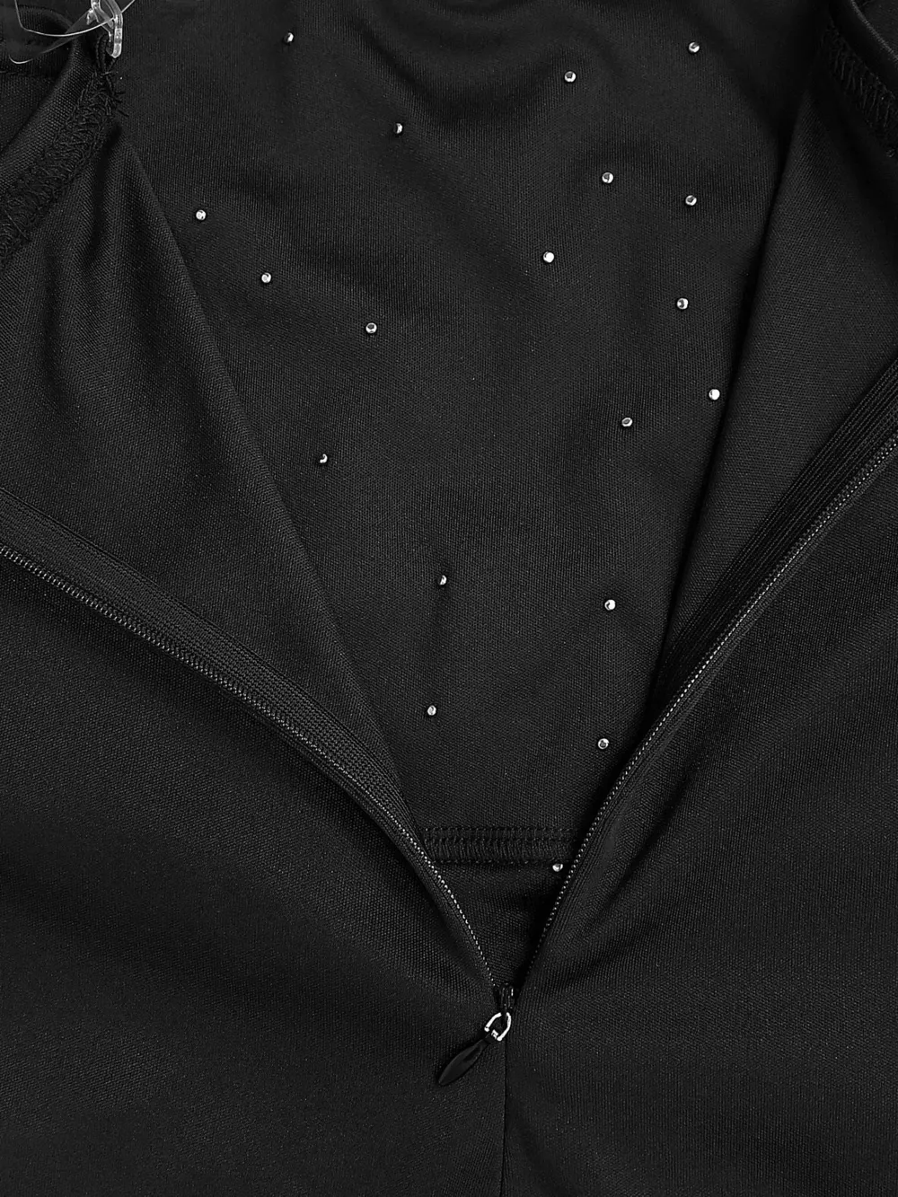 Rhinestone Pearl Detail One-Shoulder Mermaid Maxi Dress, image 12
