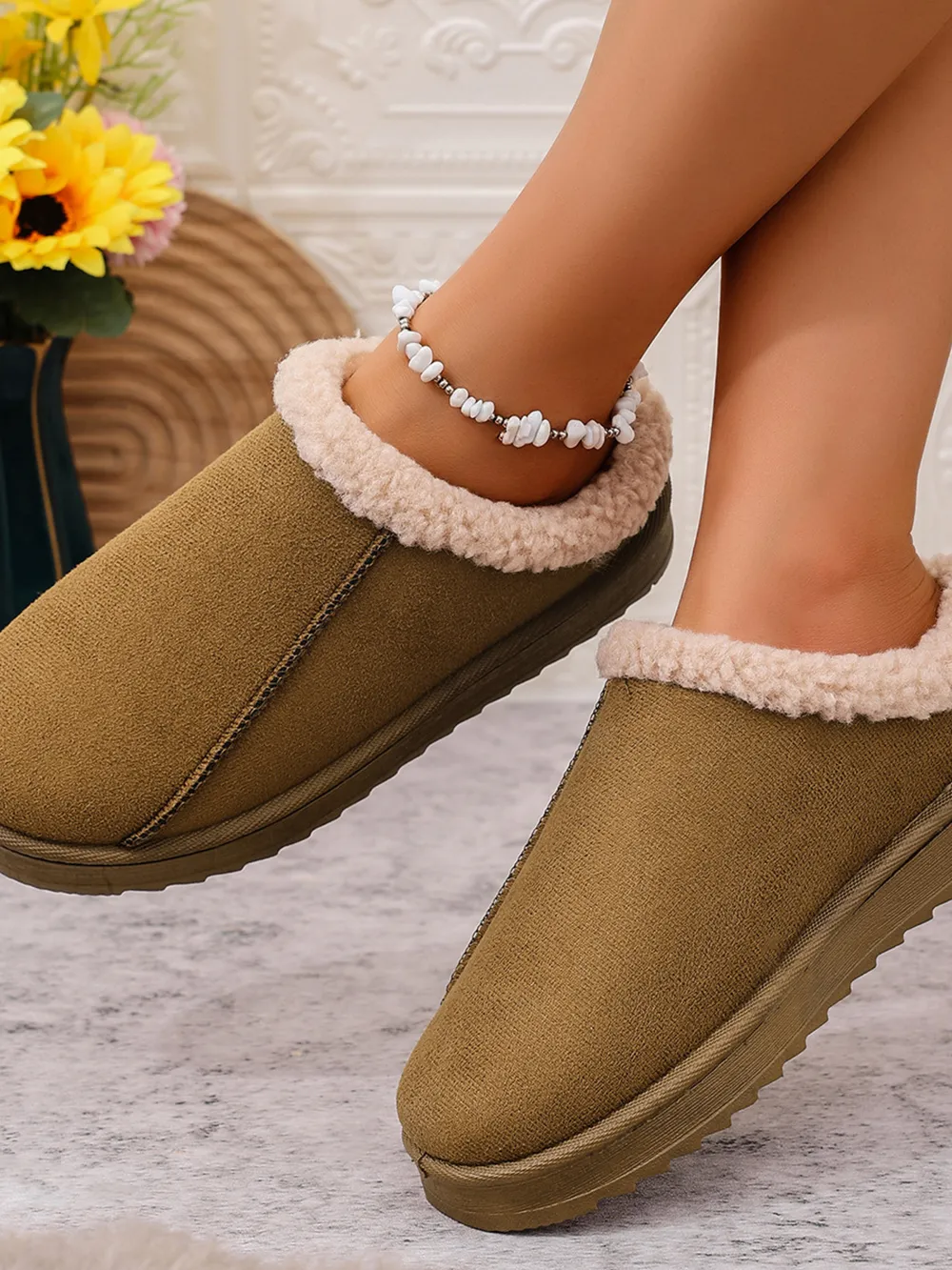 Cozy Faux Fur Lined Slippers, image 4