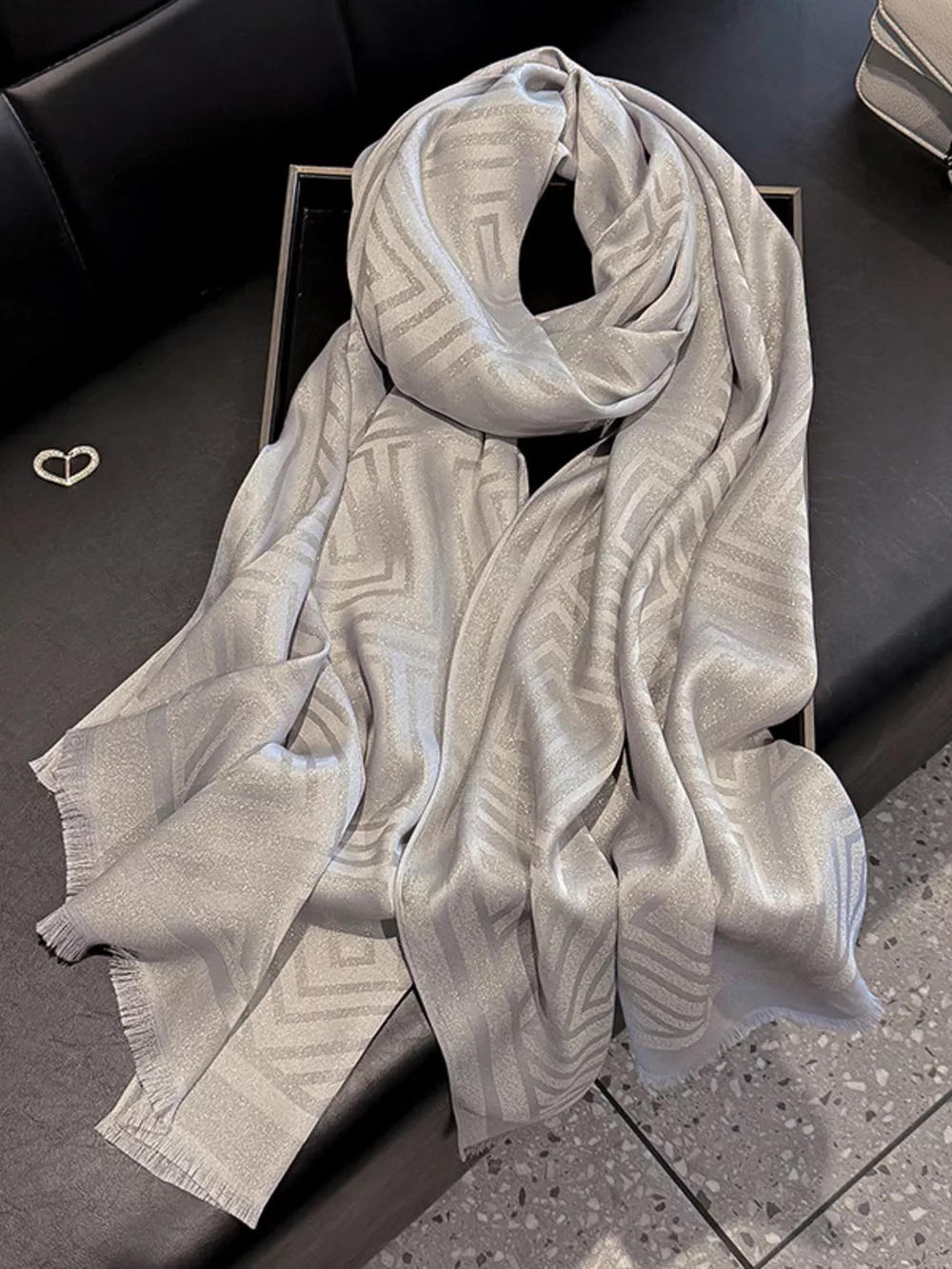 Raw Hem Lightweight Scarf, image 15