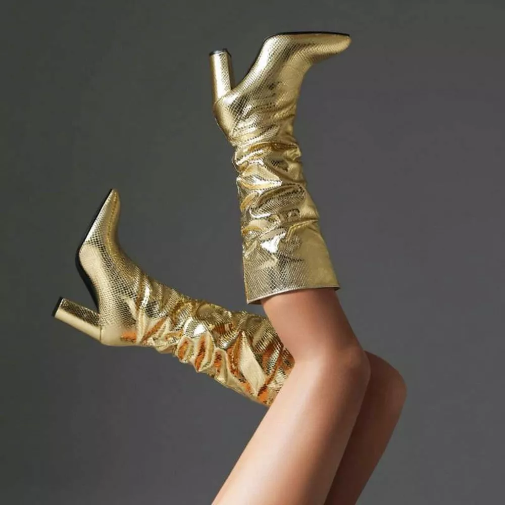 Point Toe Block Heels Boots, image 2
