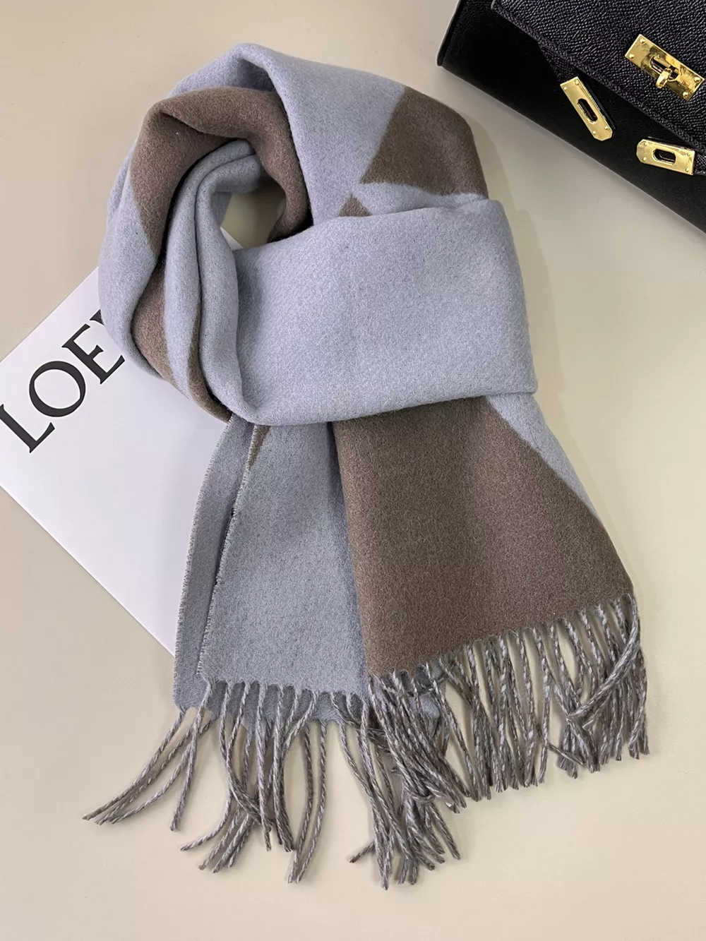Fringe Color Block Scarf, image 6