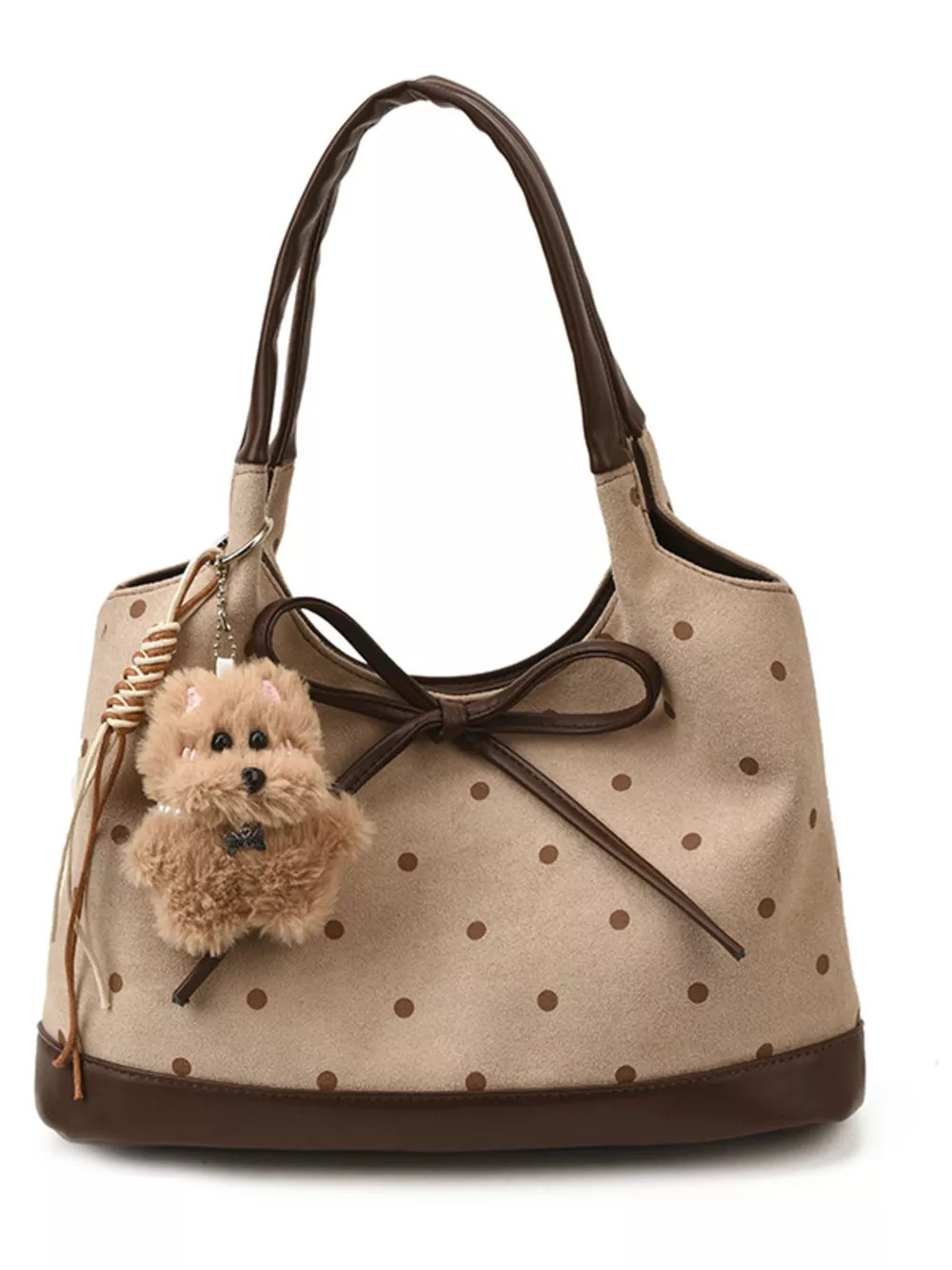 Polka Dot Bow Shoulder Bag, image 6