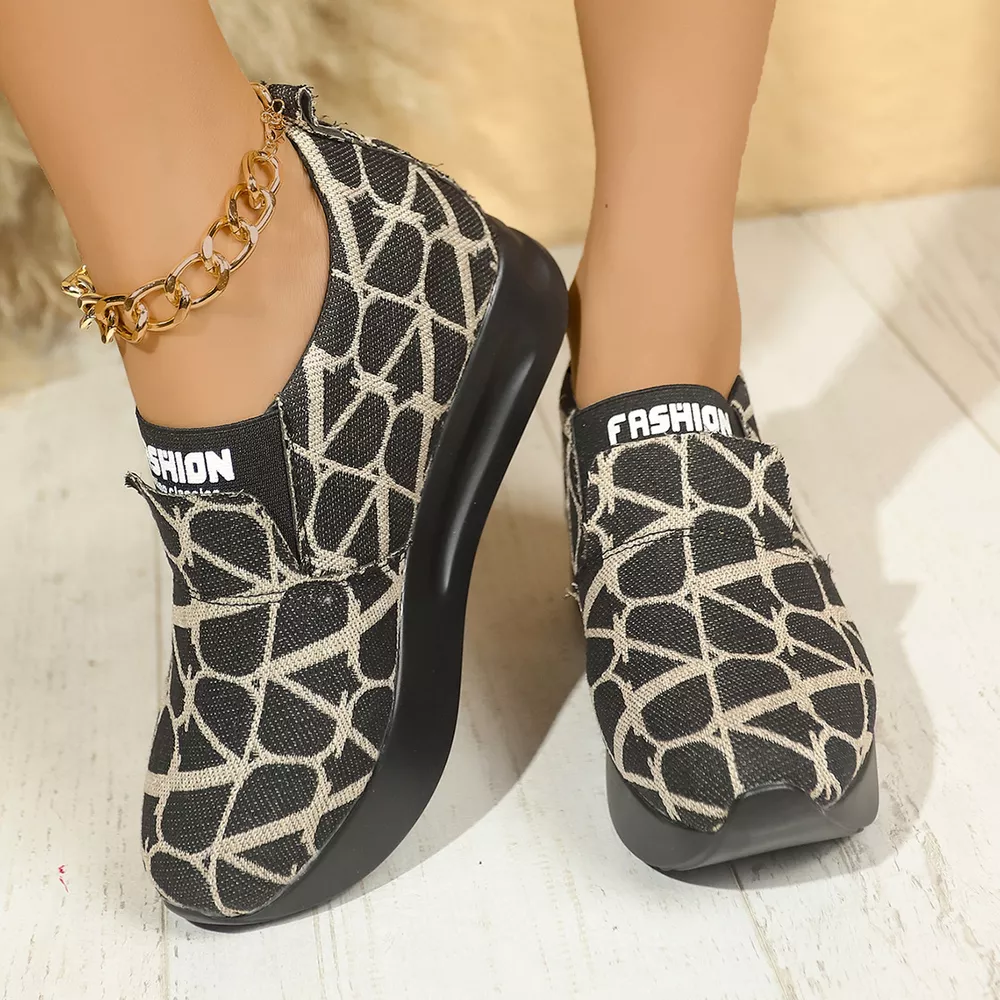 Round Toe Platform Slip-Ons, image 2