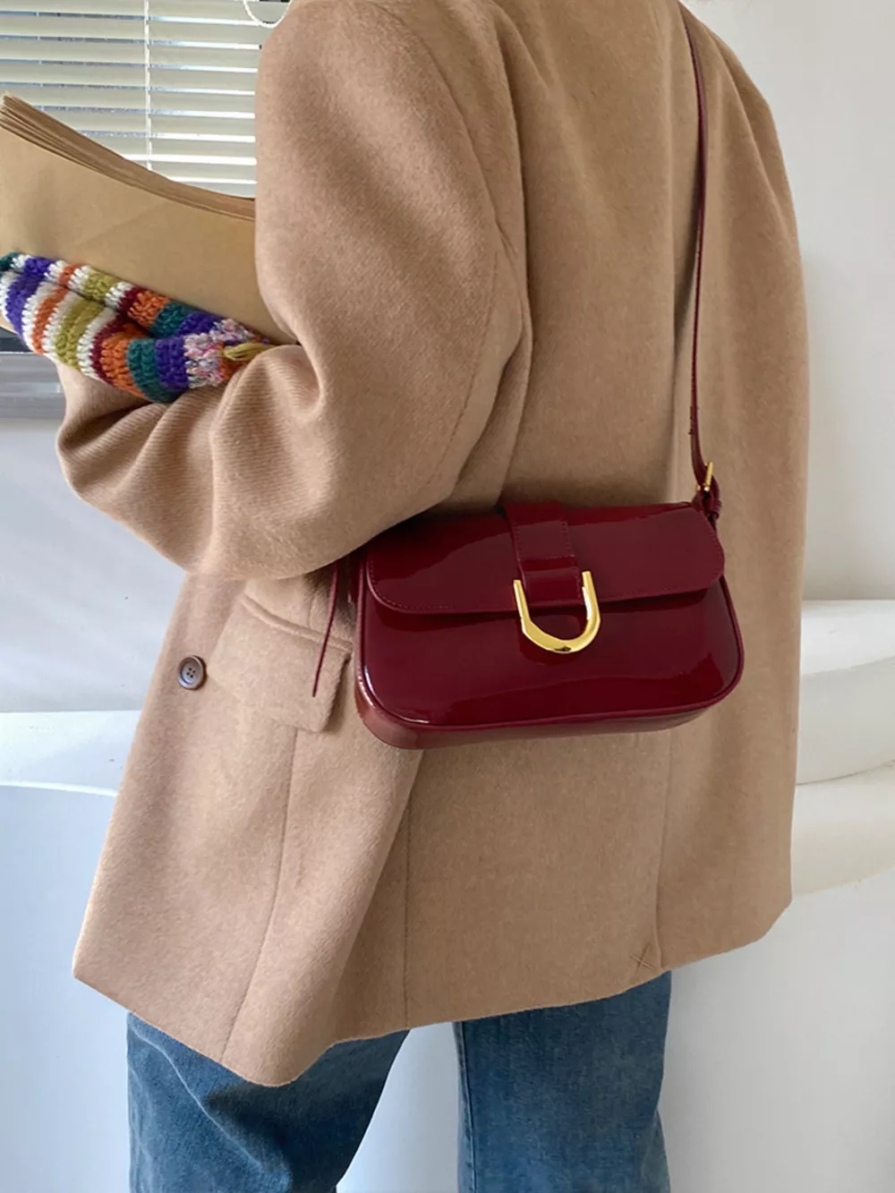 Adjustable Strap Crossbody Bag, image 5