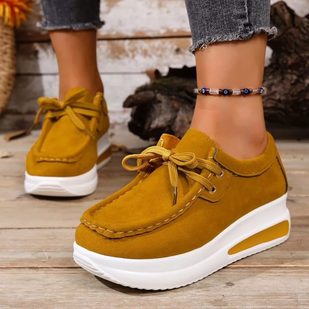 Round Toe Platform Sneakers, image 16