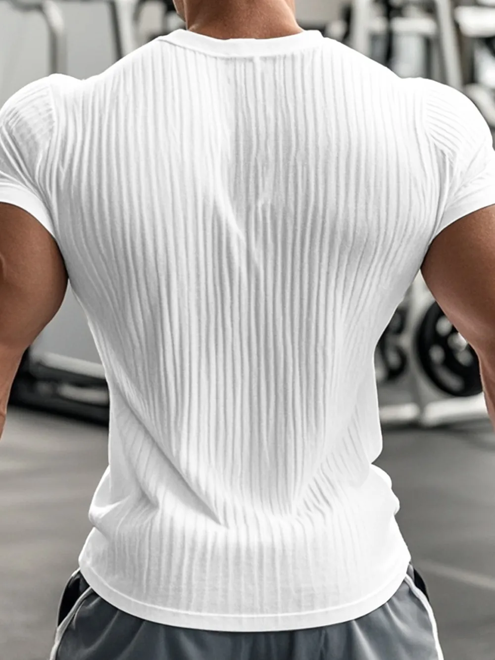 Men's Full Size Button Detail Henley Active T-Shirt Plus Size, image 5