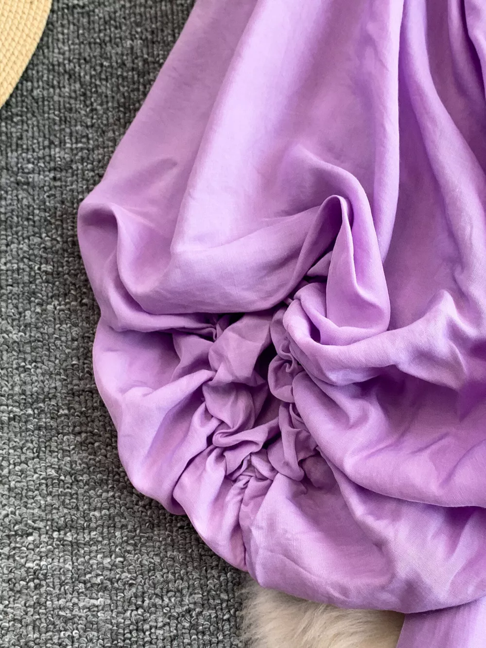 Balloon Sleeve Tie-Waist Dress, image 10