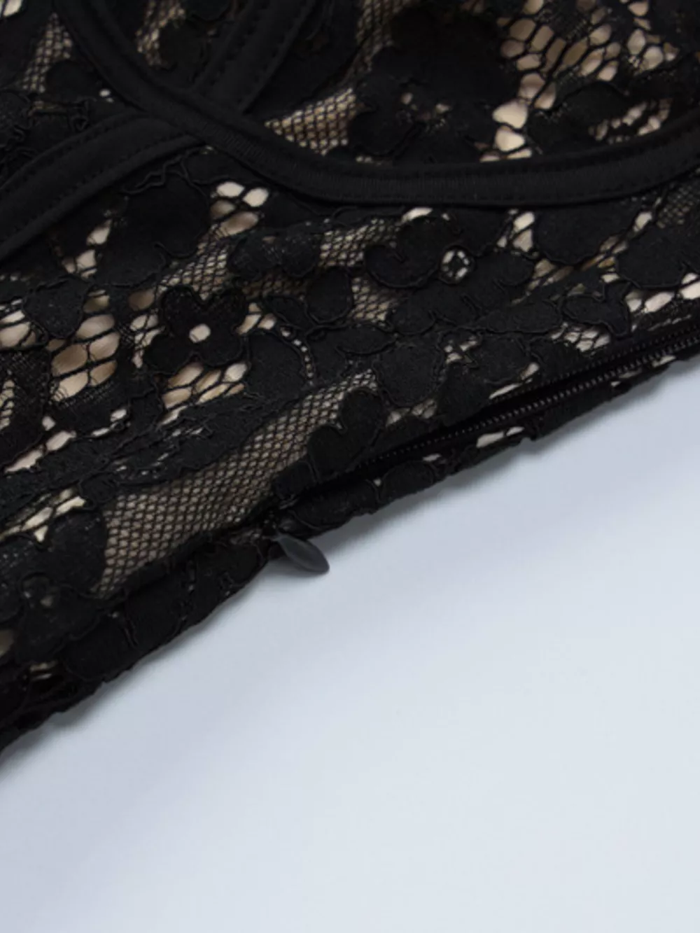 Lace Spaghetti Strap Mini Dress, image 10