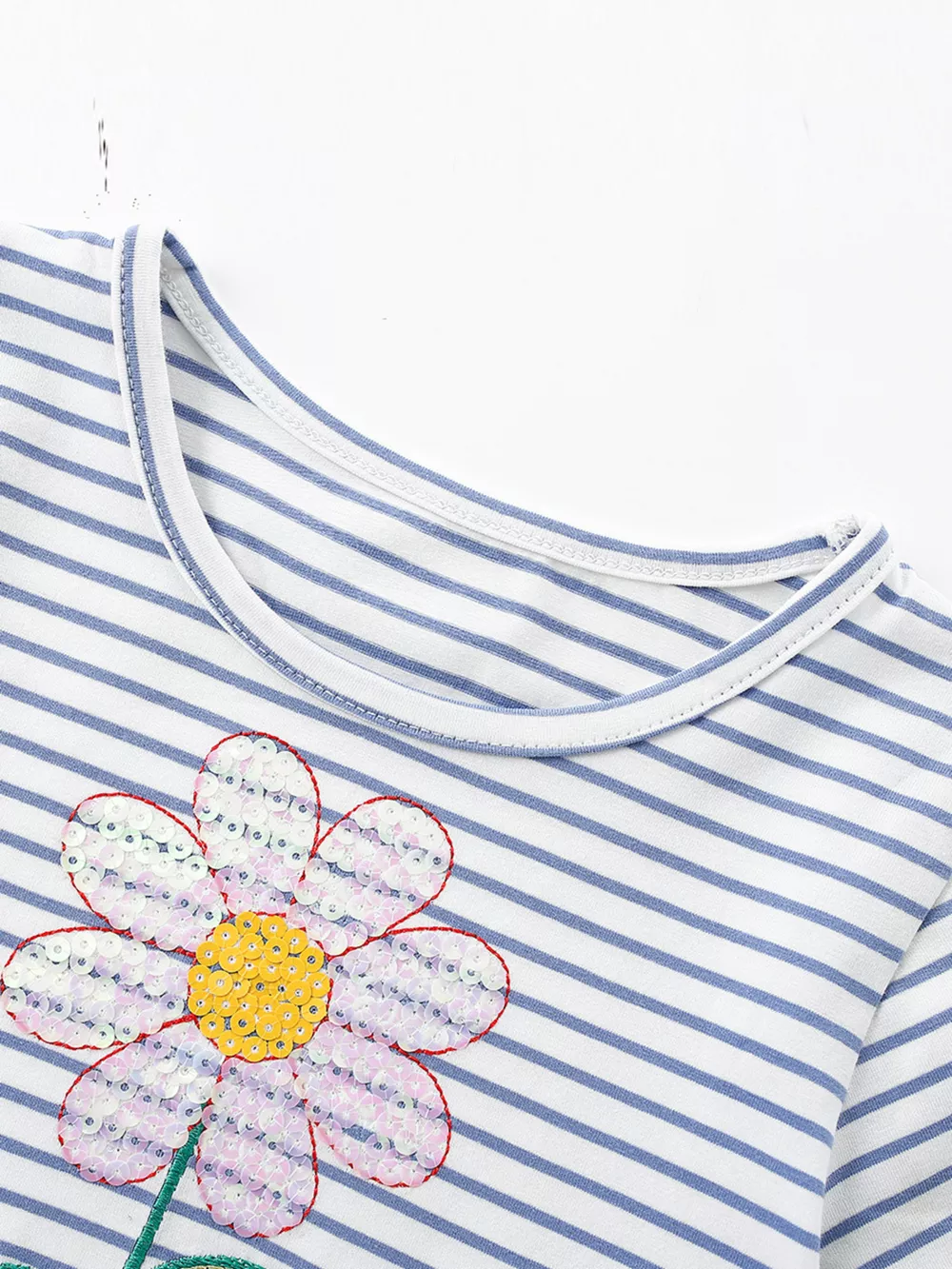 Children's Striped Flower Tulle Dress, image 2