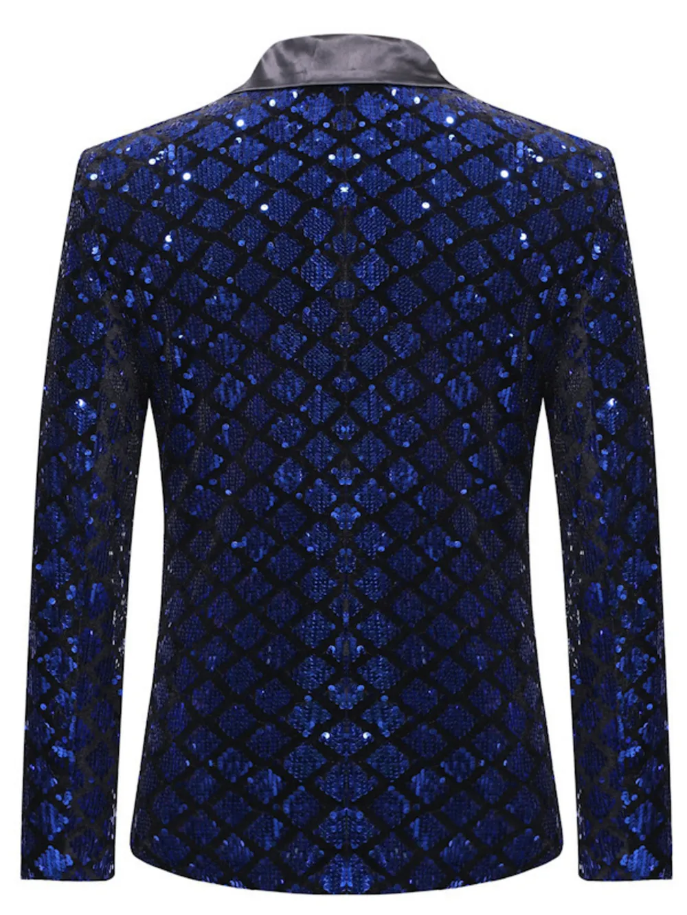 Men's Sequin One Button Blazer, image 3