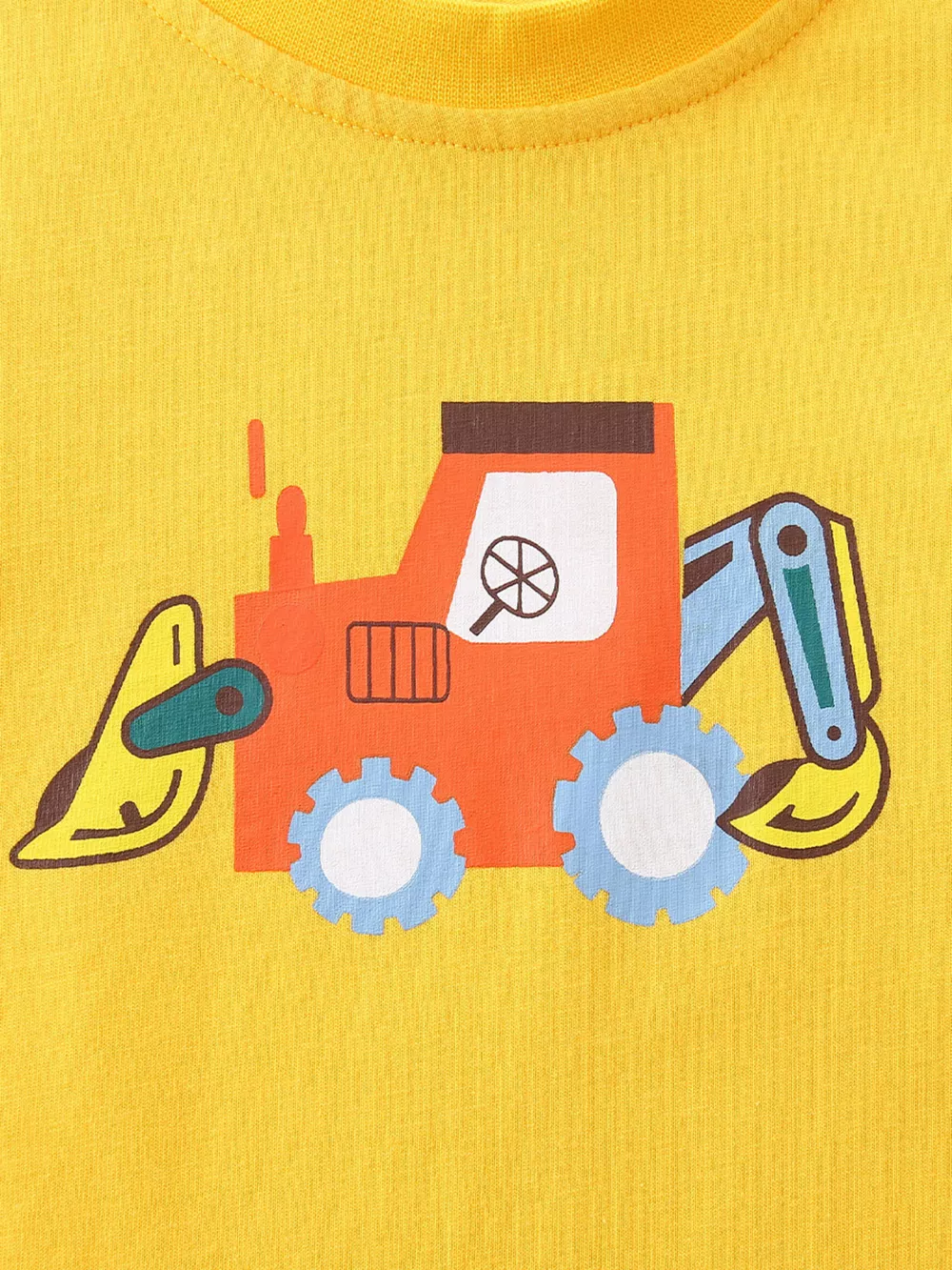Children's Cartoon Excavator Long Sleeve T-Shirt, image 3
