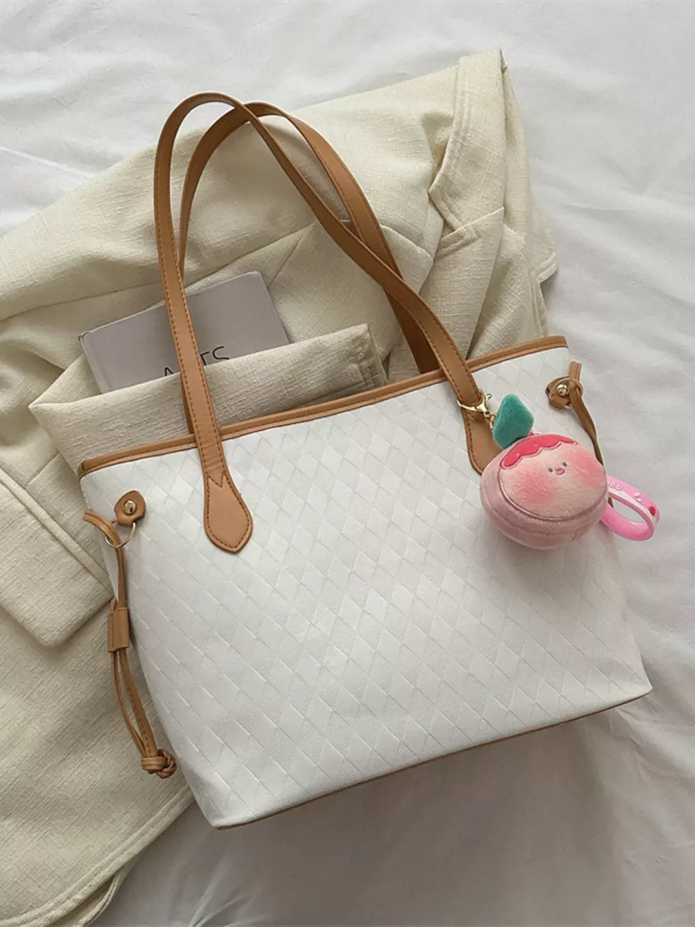 Woven Pattern Tote Bag, image 9