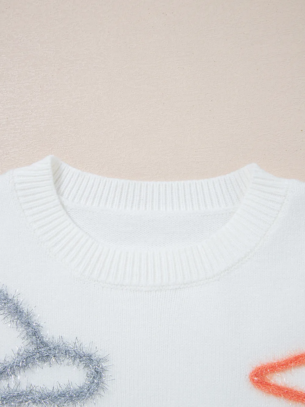 Western Boots Horseshoe Star Knit Crew Neck Sweater, image 4