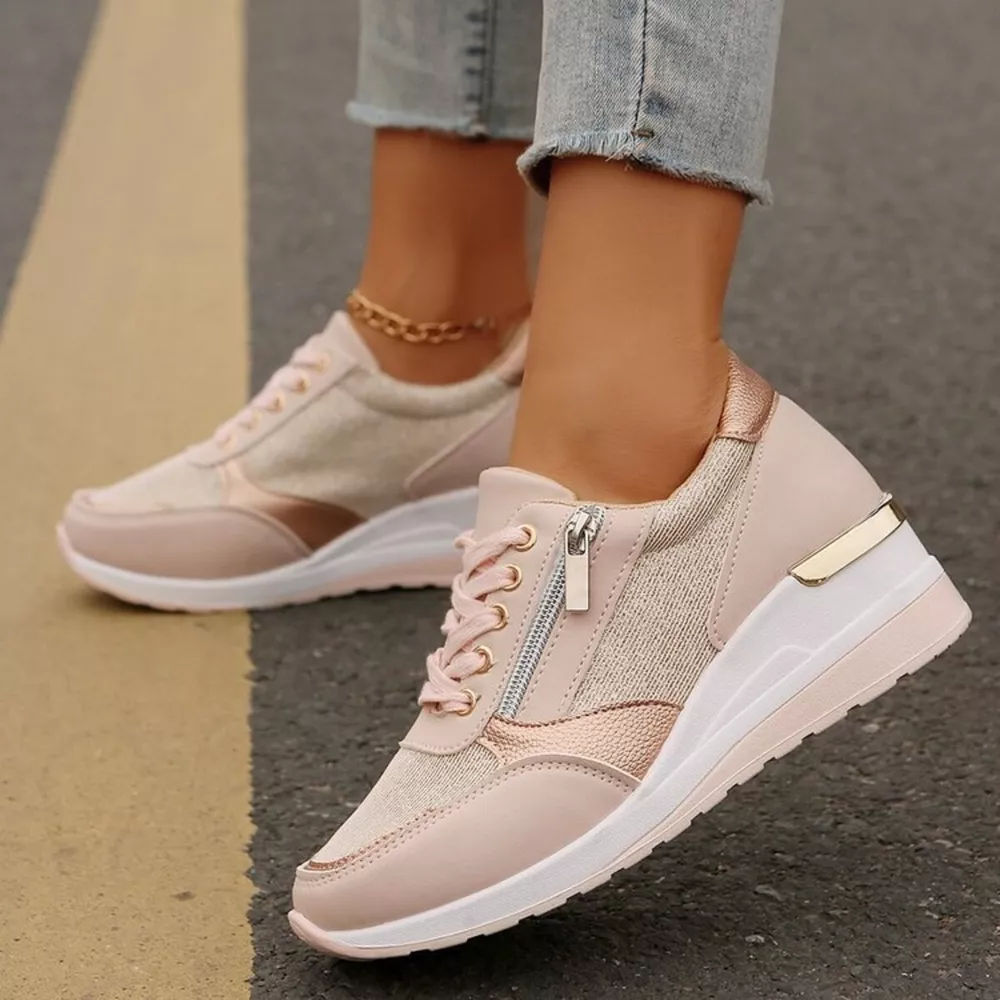 Round Toe Lace Up Sneakers, image 7
