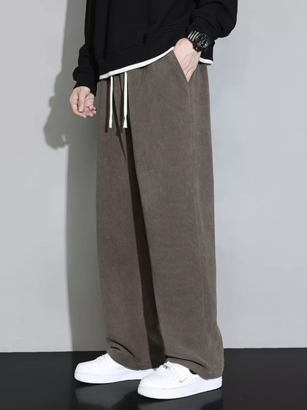 Men's Plus Size Relaxed Fit Drawstring Pants, image 5