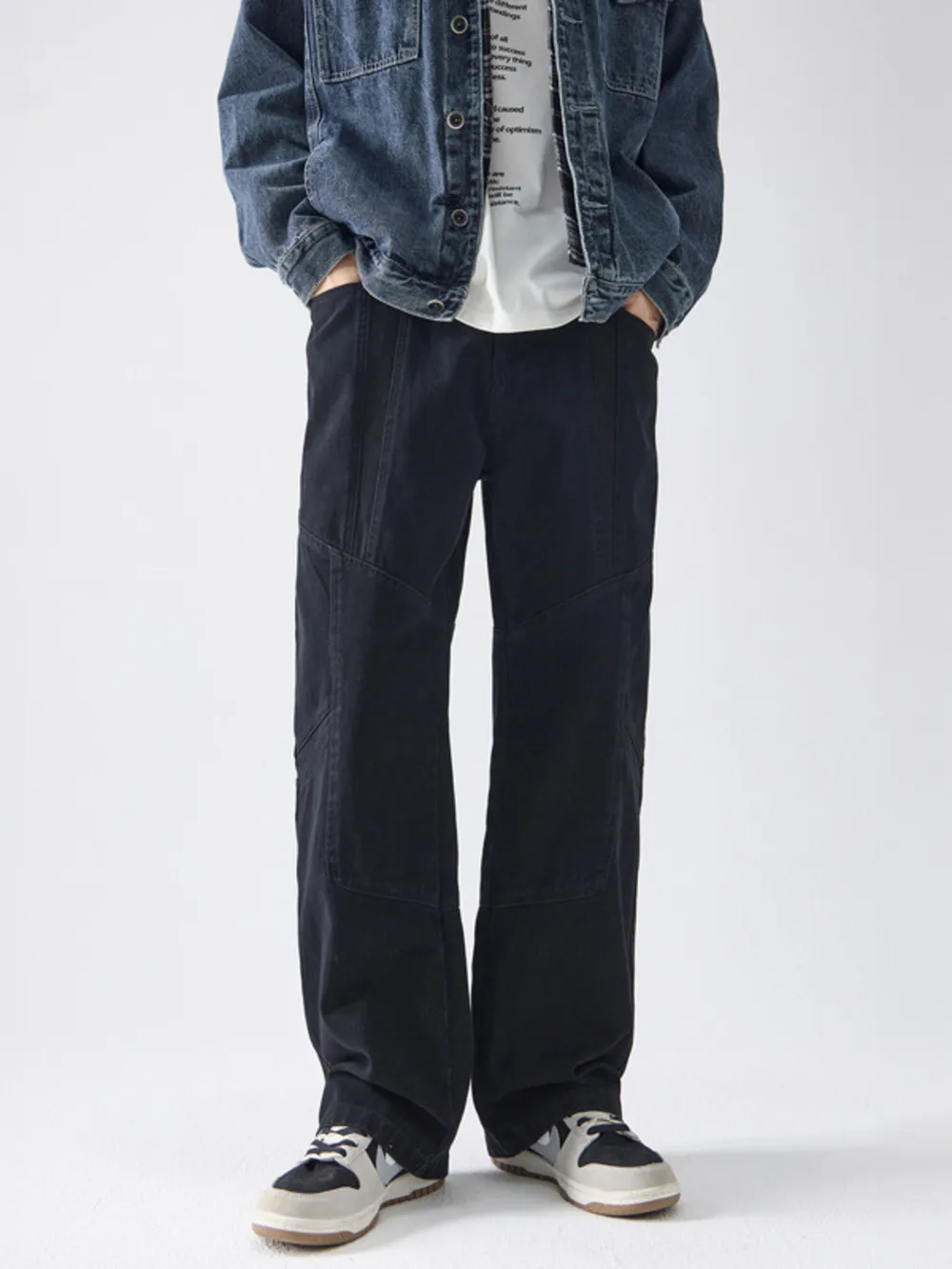 Men's Full Size Wide Leg Pants Plus Size