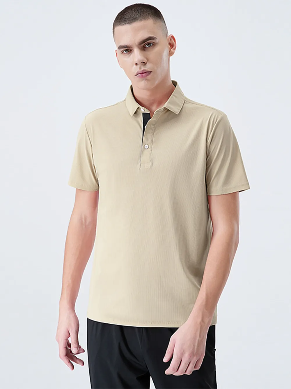 Men's Plus Size Breathable Short Sleeve Polo Shirt, image 5
