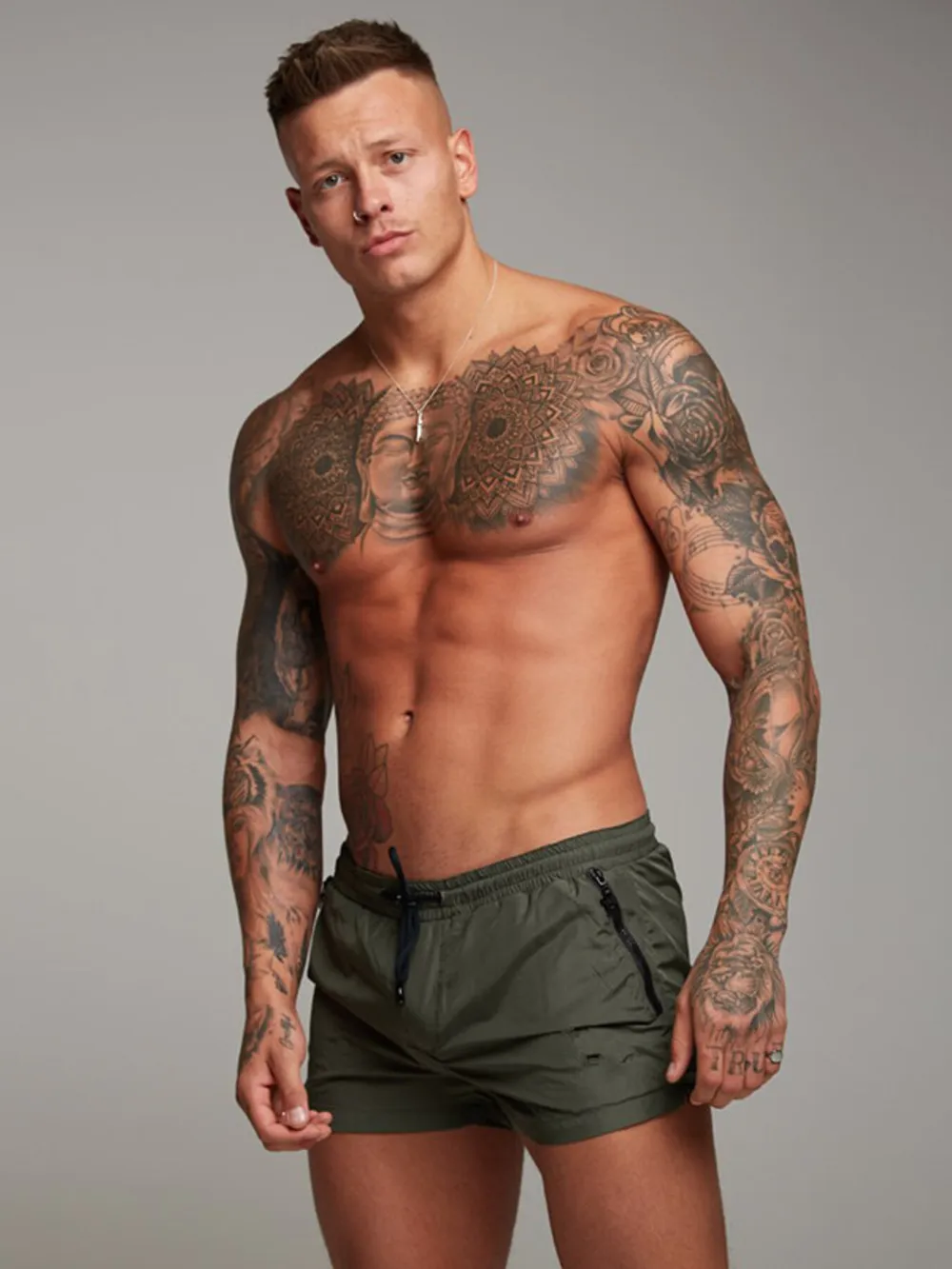 Men's Full Size Drawstring Active Shorts with Pockets Plus Size, image 2