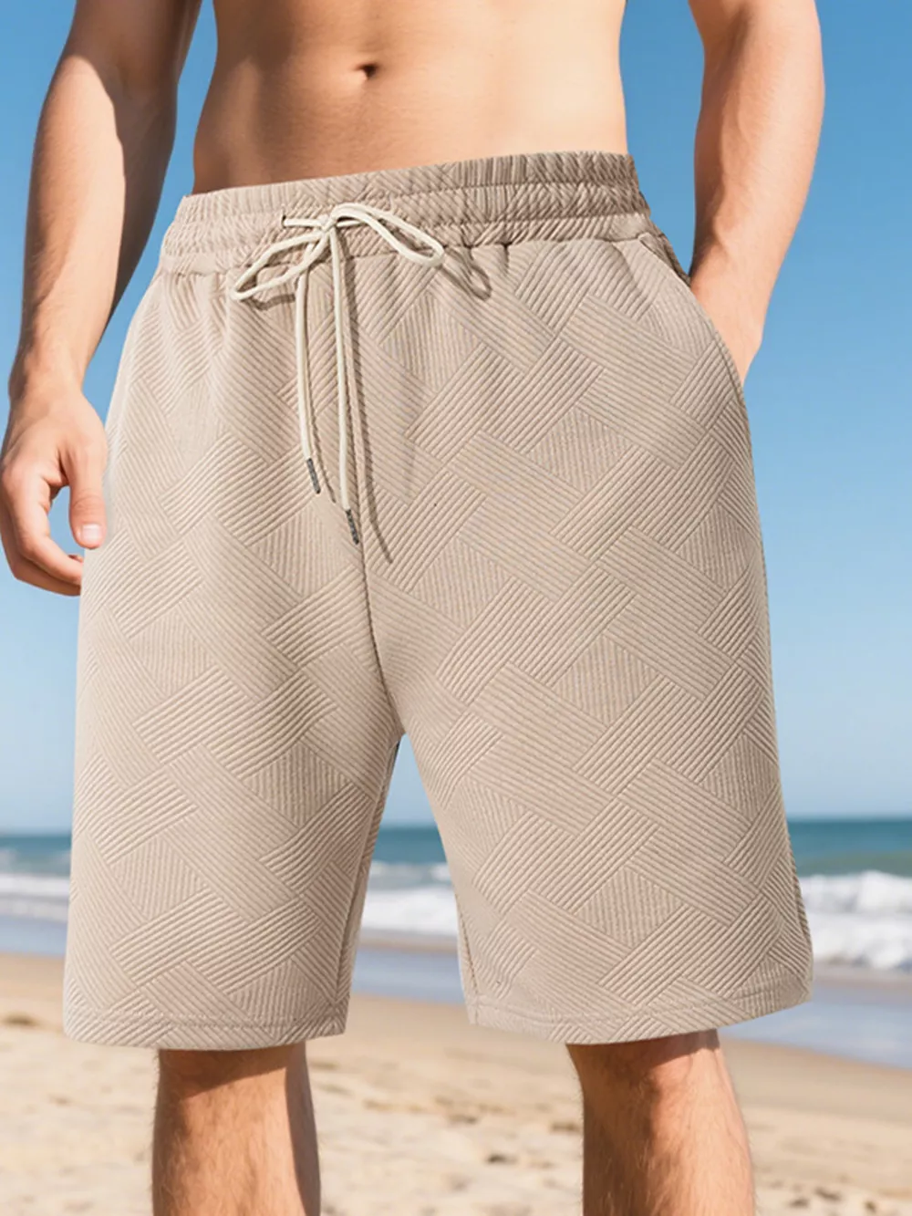 Men's Full Size Relaxed Fit Drawstring Shorts Plus Size, image 4