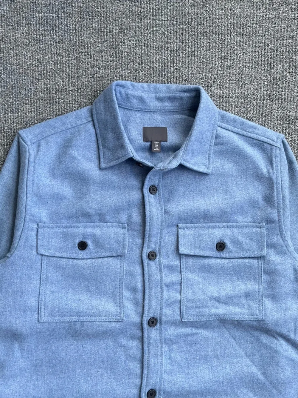 Men's Button Up Long Sleeve Shacket, image 9