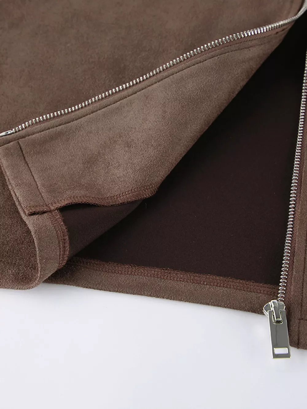 Zip-Up Dropped Shoulder Jacket, image 10