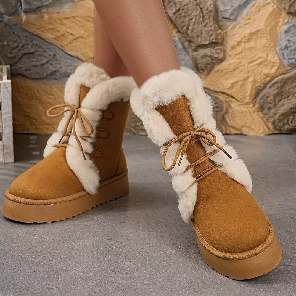 Round Toe Platform Boots, image 5