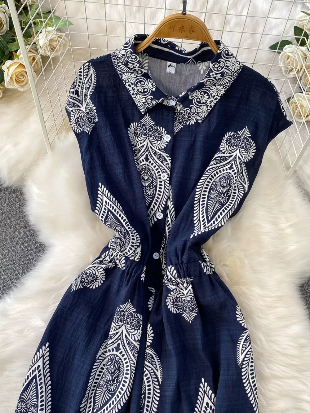 Button Front Wide Leg Jumpsuit, image 17