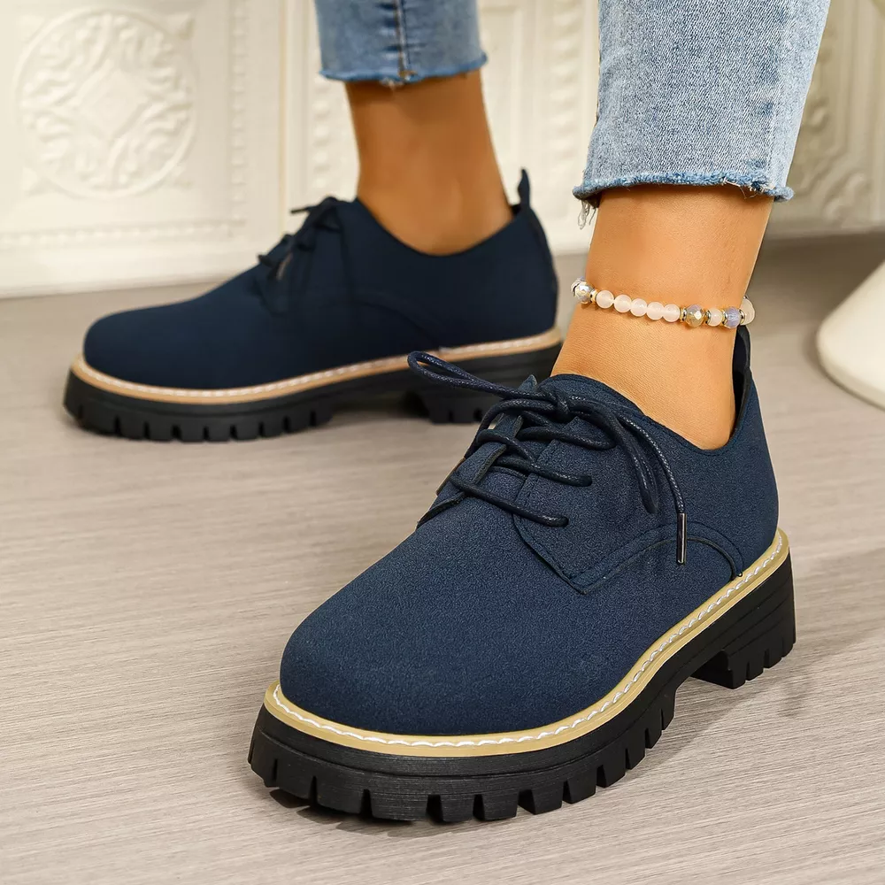 Round Toe Lace-Up Loafers, image 10