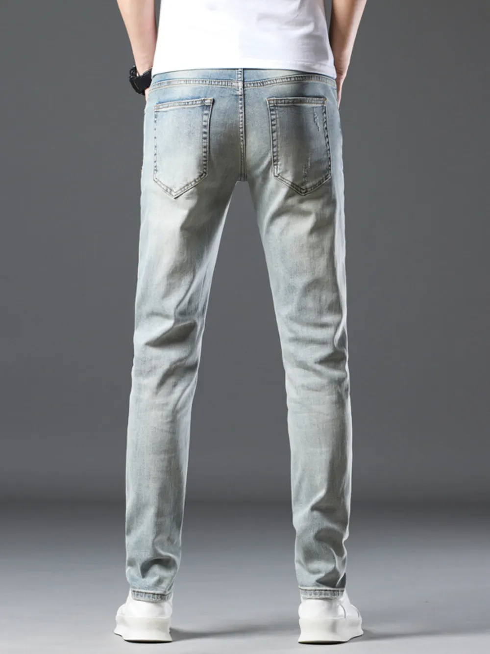 Men's Wash Slim Fit Jeans, image 6
