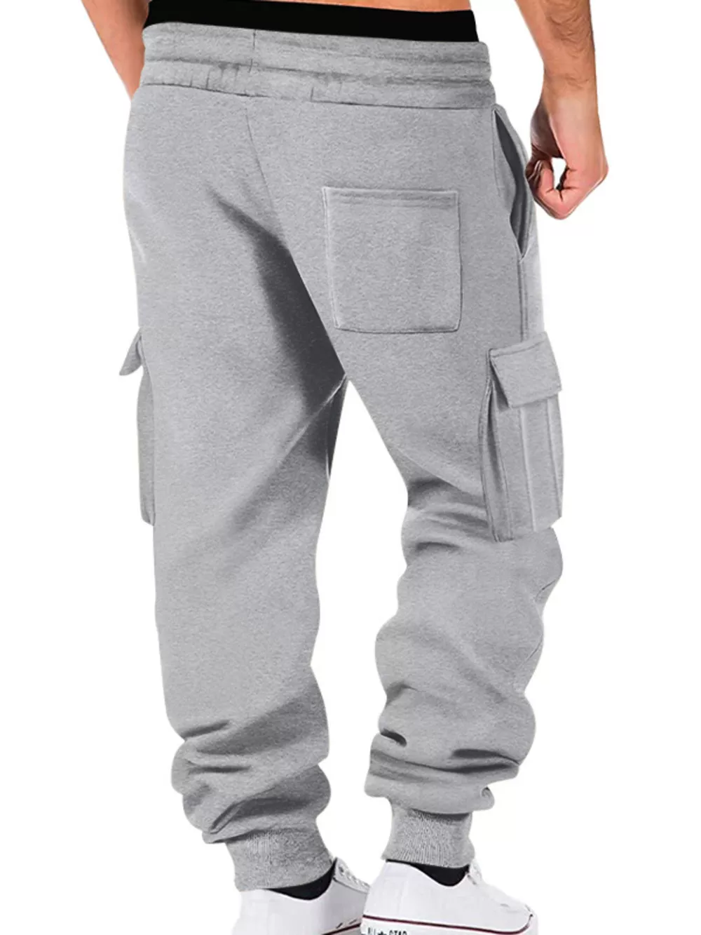 Men's Full Size Casual Joggers with Multi-Pocket Plus Size, image 2