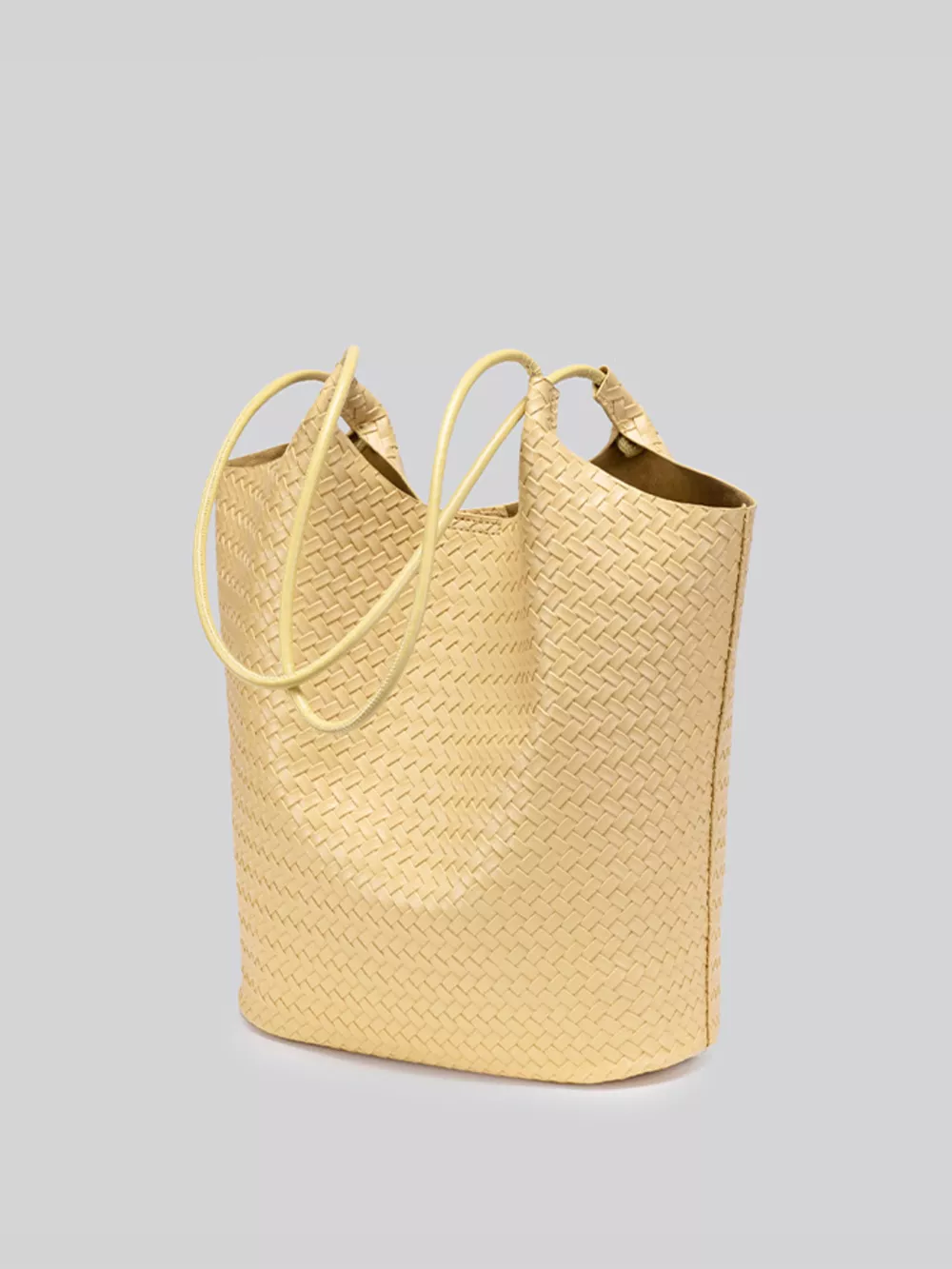 Elegant Woven Texture Tote Handbag, image 4