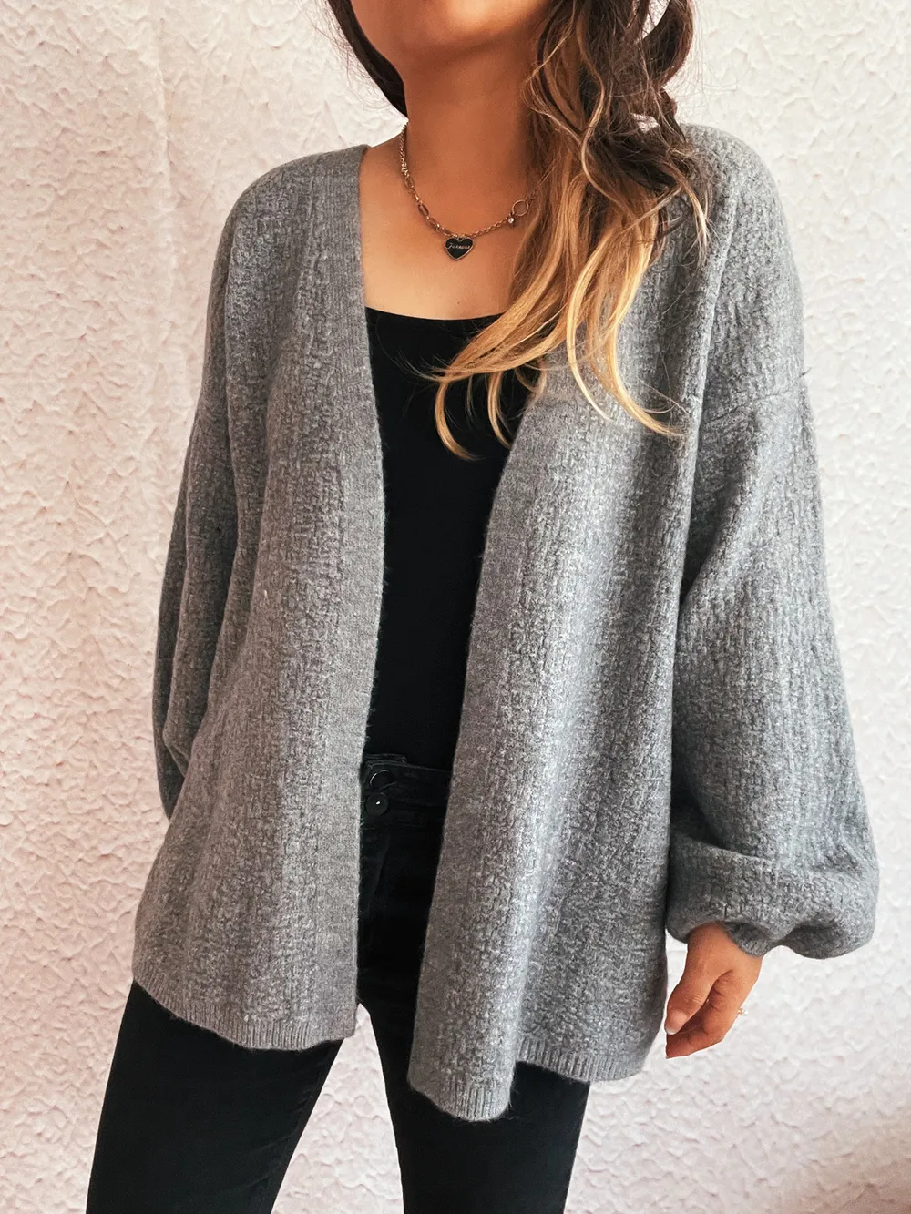Open Front Long Sleeve Cardigan, image 10