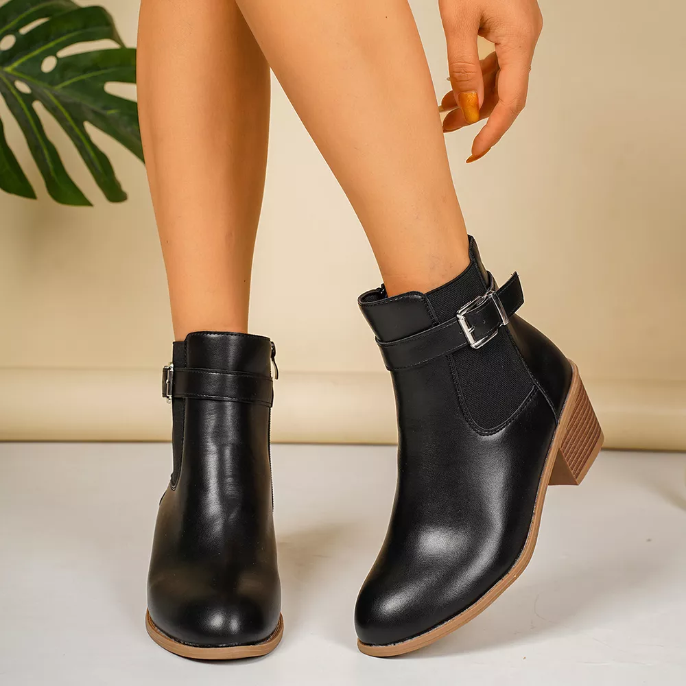Point Toe Block Heels Boots, image 18