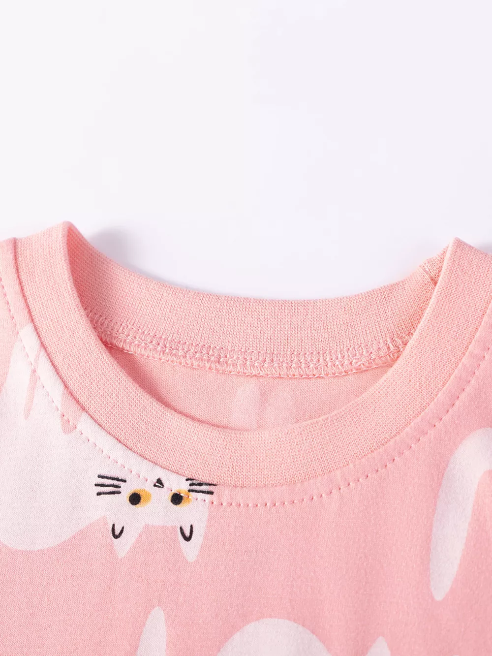 Children's Cat Print Casual Summer Dress, image 4