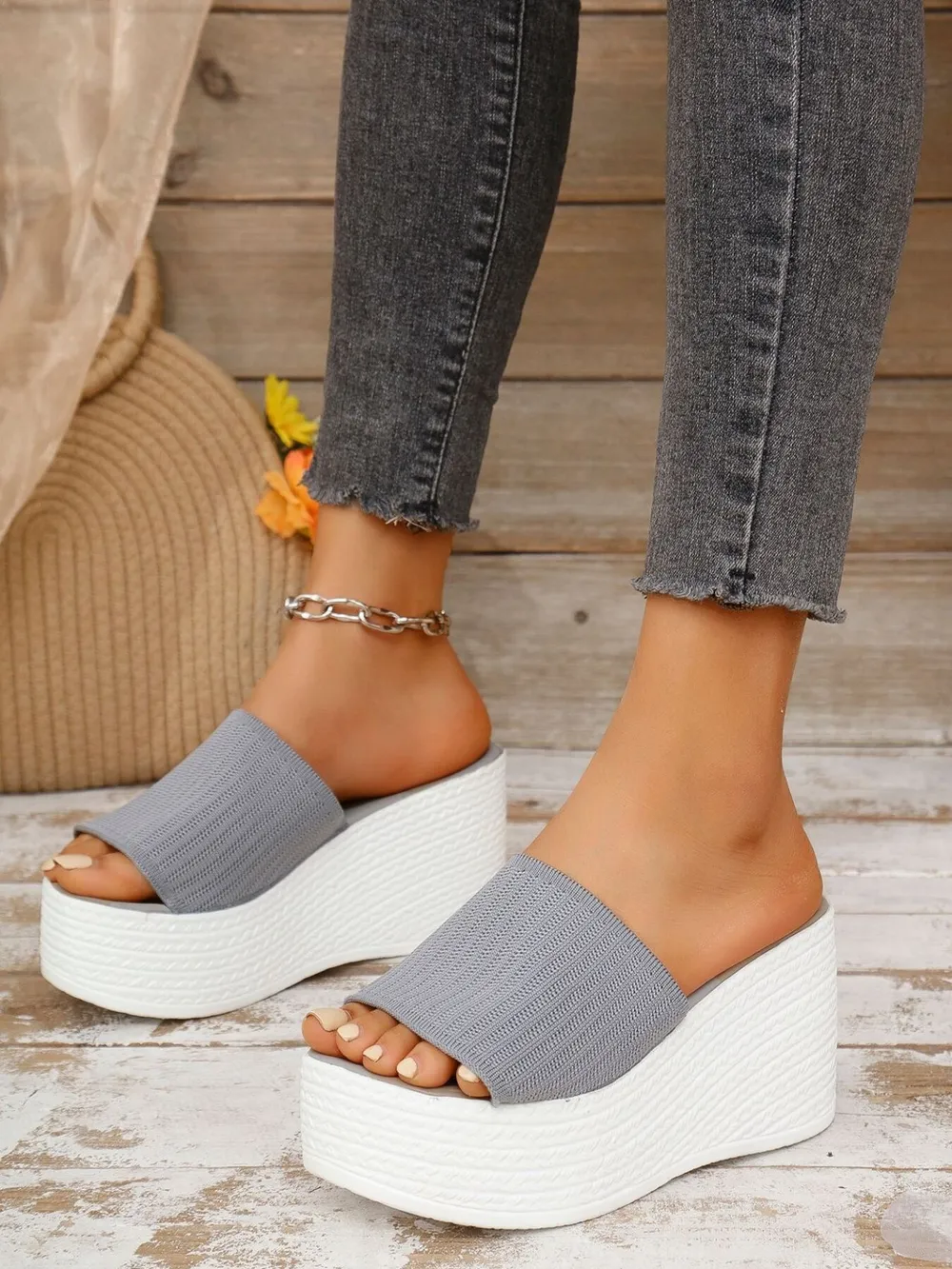 Open Toe Platform Wedge Sandals, image 13