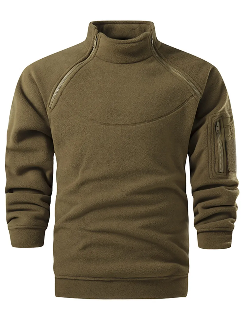 Men's Plus Size Fleece Lined Long Sleeve Sweatshirt, image 6