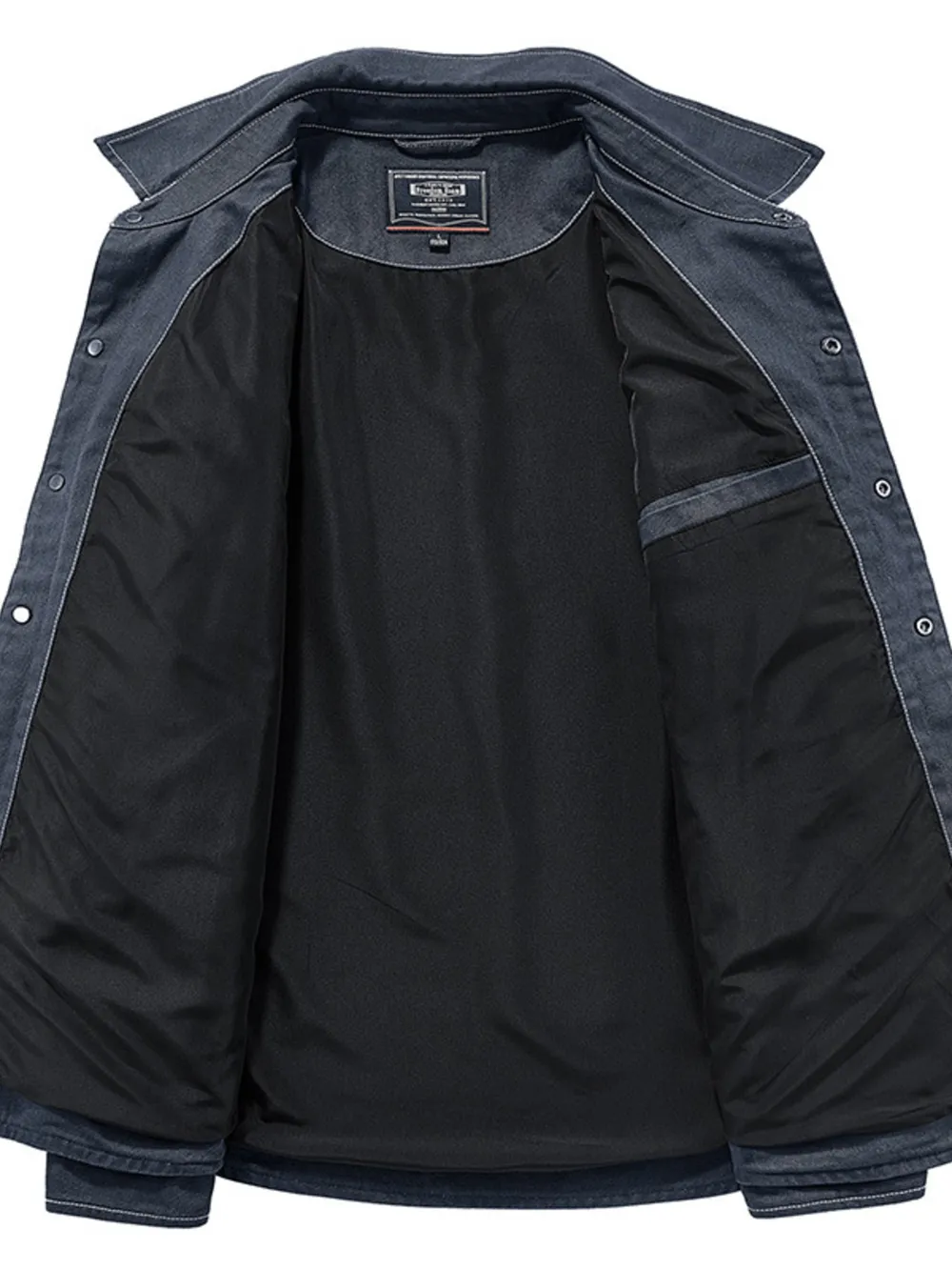 Men's Plus Size Button Up Long Sleeve Shirt, image 2