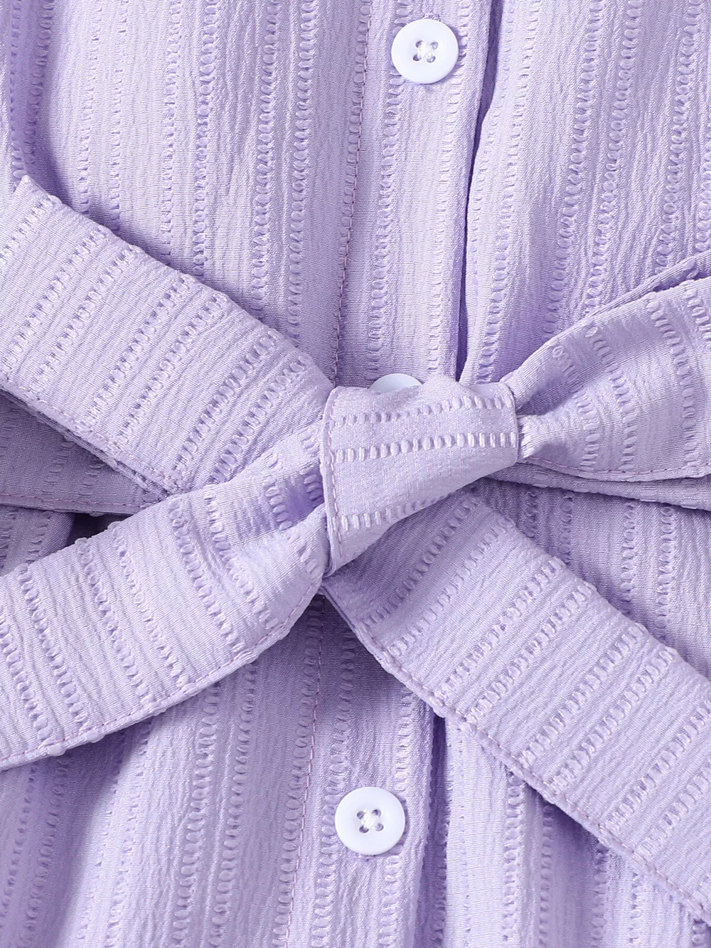 Children's Ruffled Bow Long Sleeve Dress, image 3