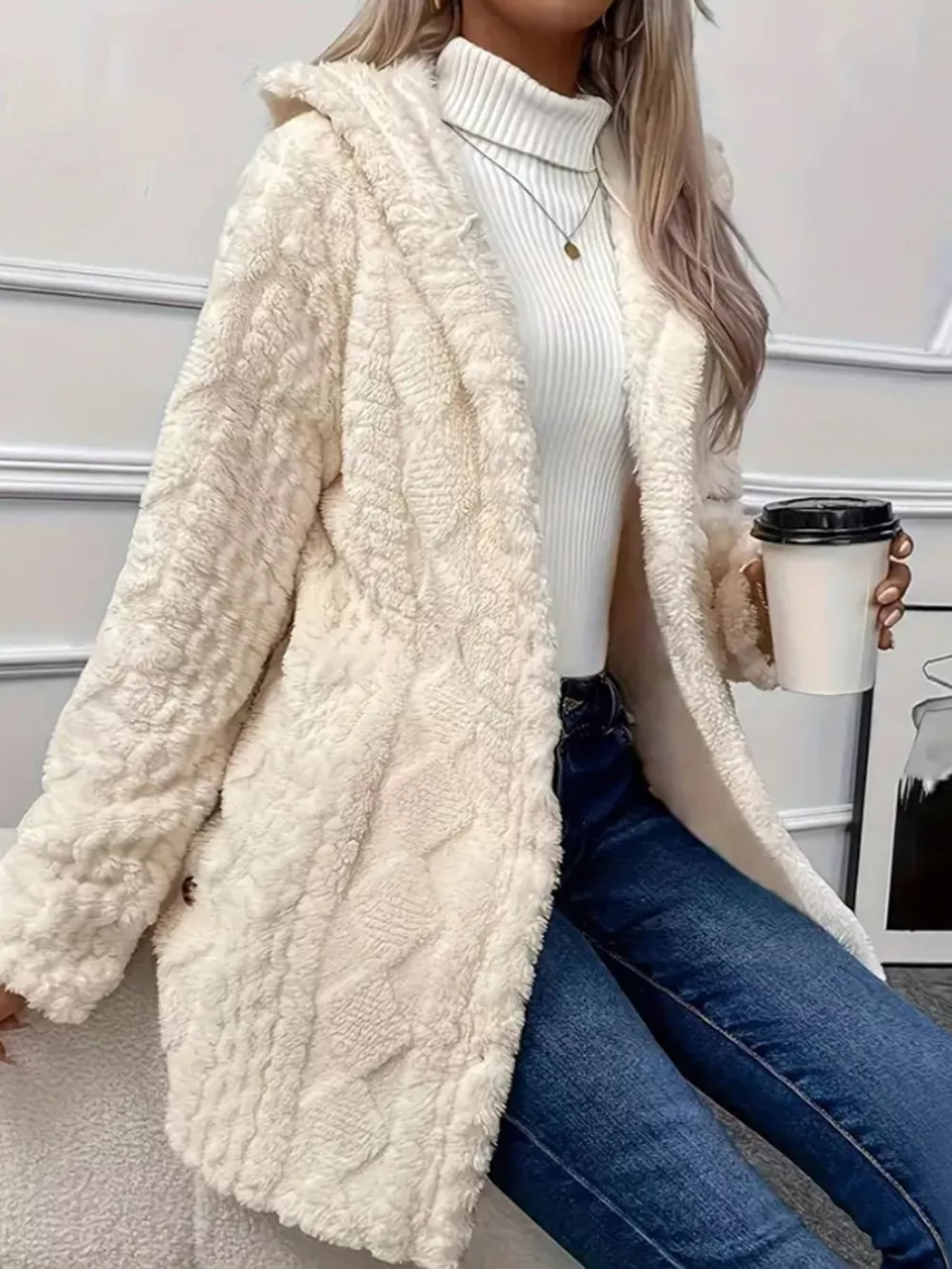 Full Size Button-Down Hooded Outerwear Plus Size, image 20
