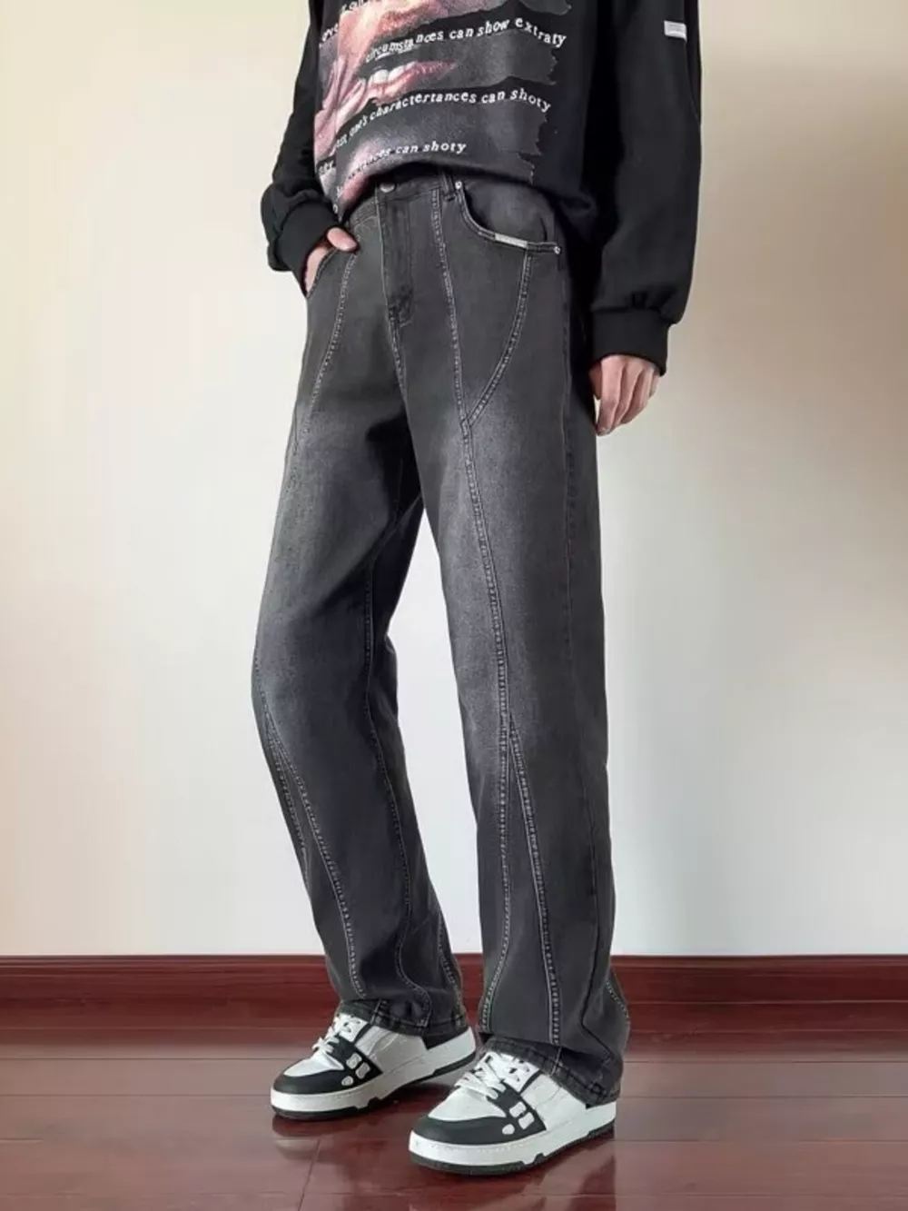 Men's Full Size Loose Fit Jeans Plus Size, image 6
