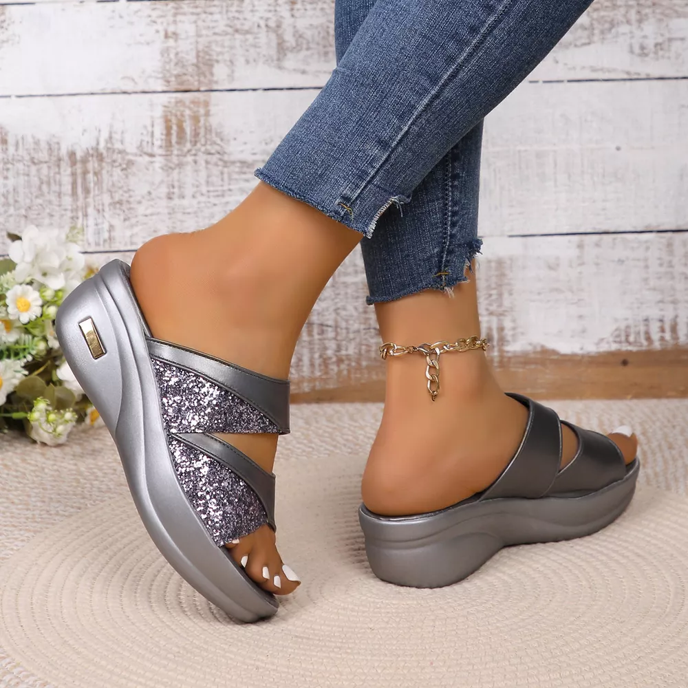 Open Toe Platform Wedge Sandals, image 10