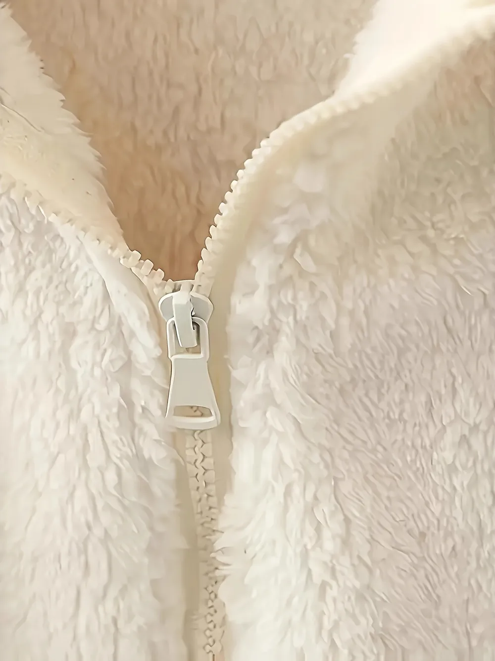 Fleece Long Sleeve Zip-Up Jacket, image 4