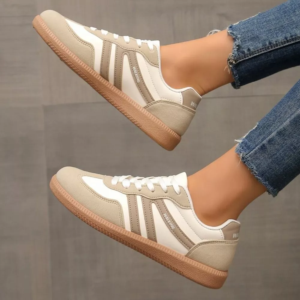 Round Toe Lace Up Sneakers, image 3