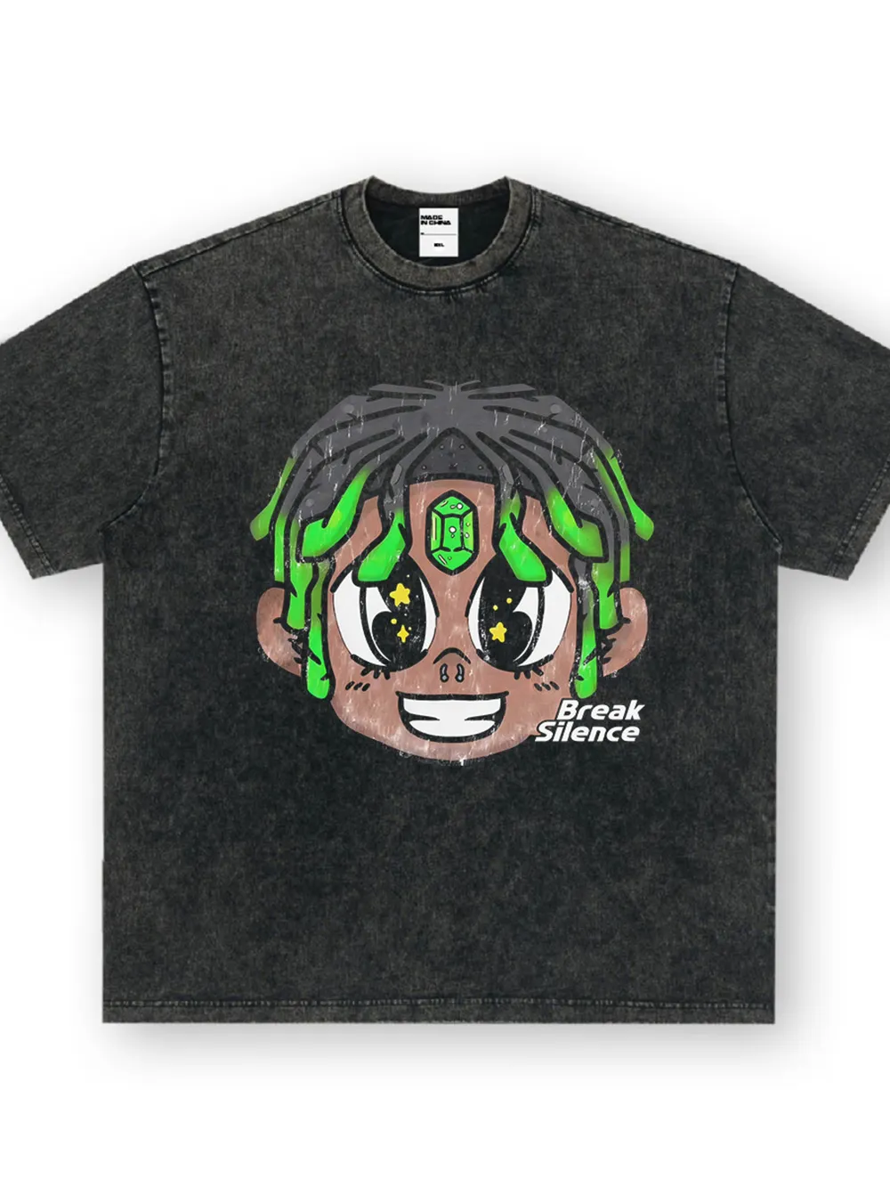 Men's Cartoon Graphic Oversized T-Shirt, image 6