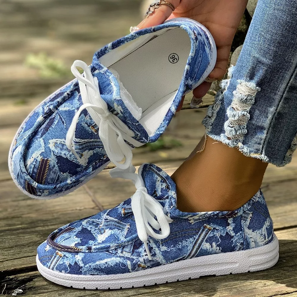 Round Toe Lace Up Sneakers, image 9