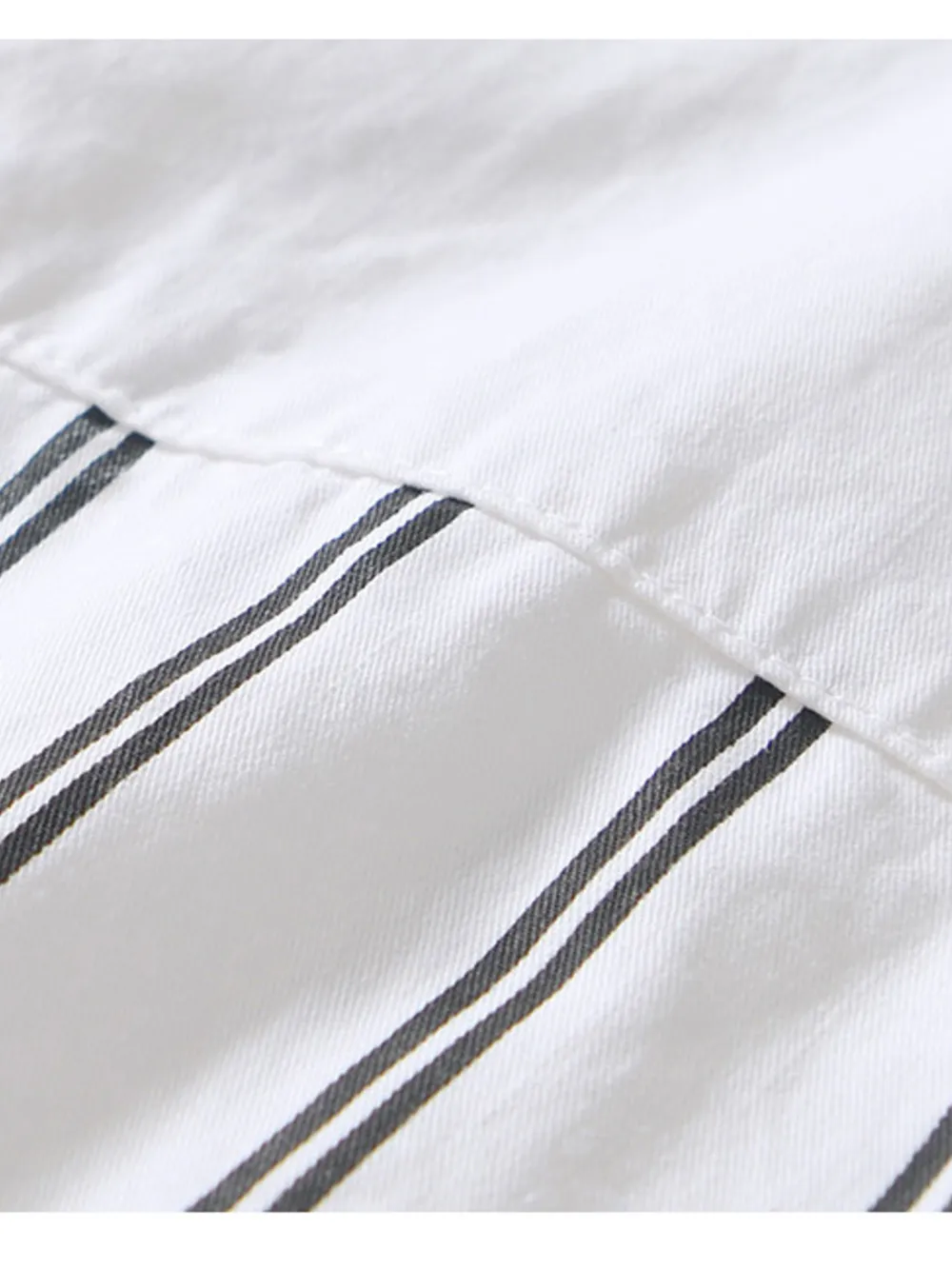 Men's Plus Size Striped Button Up Long Sleeve Shirt, image 4