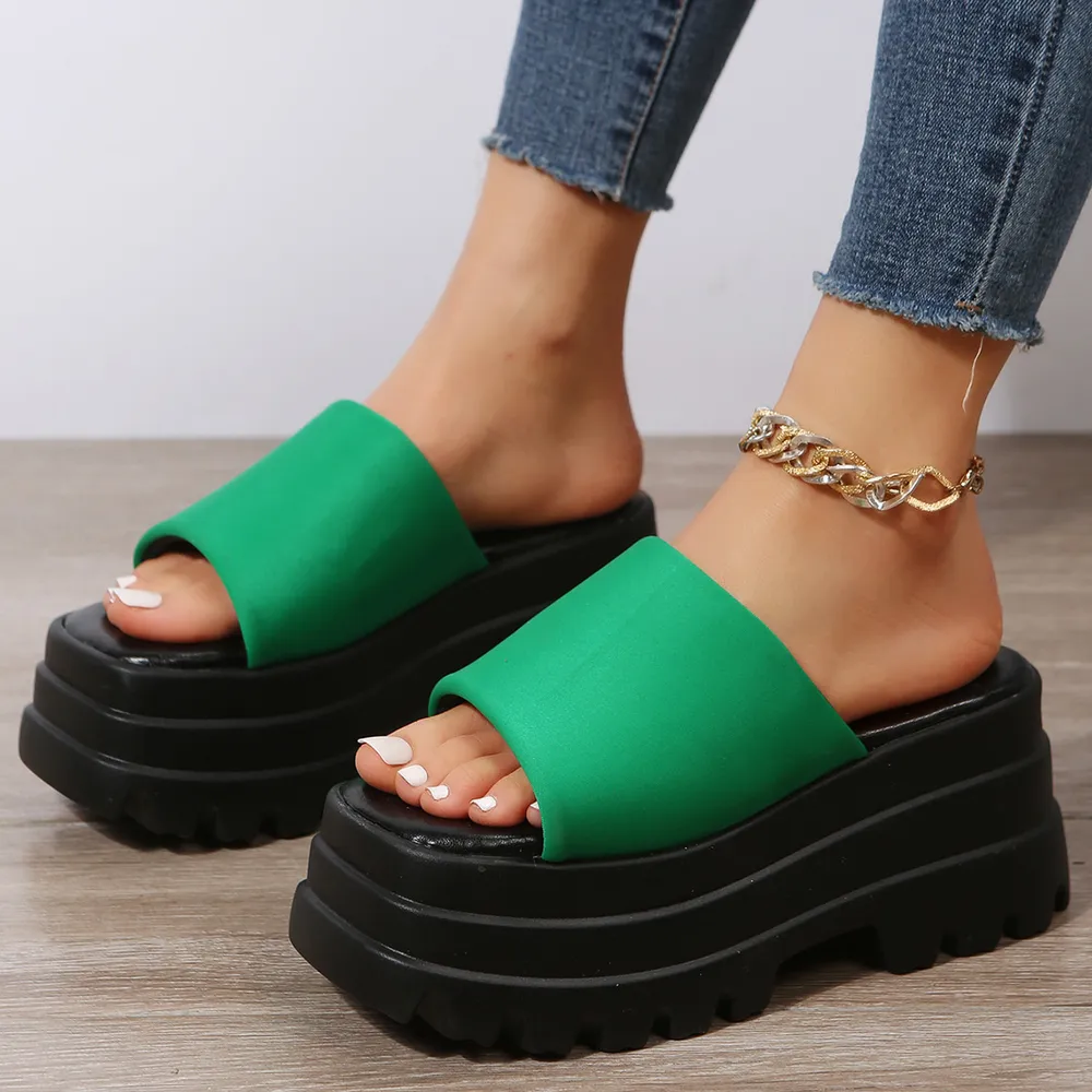 Open Toe Platform Slide Sandals, image 10