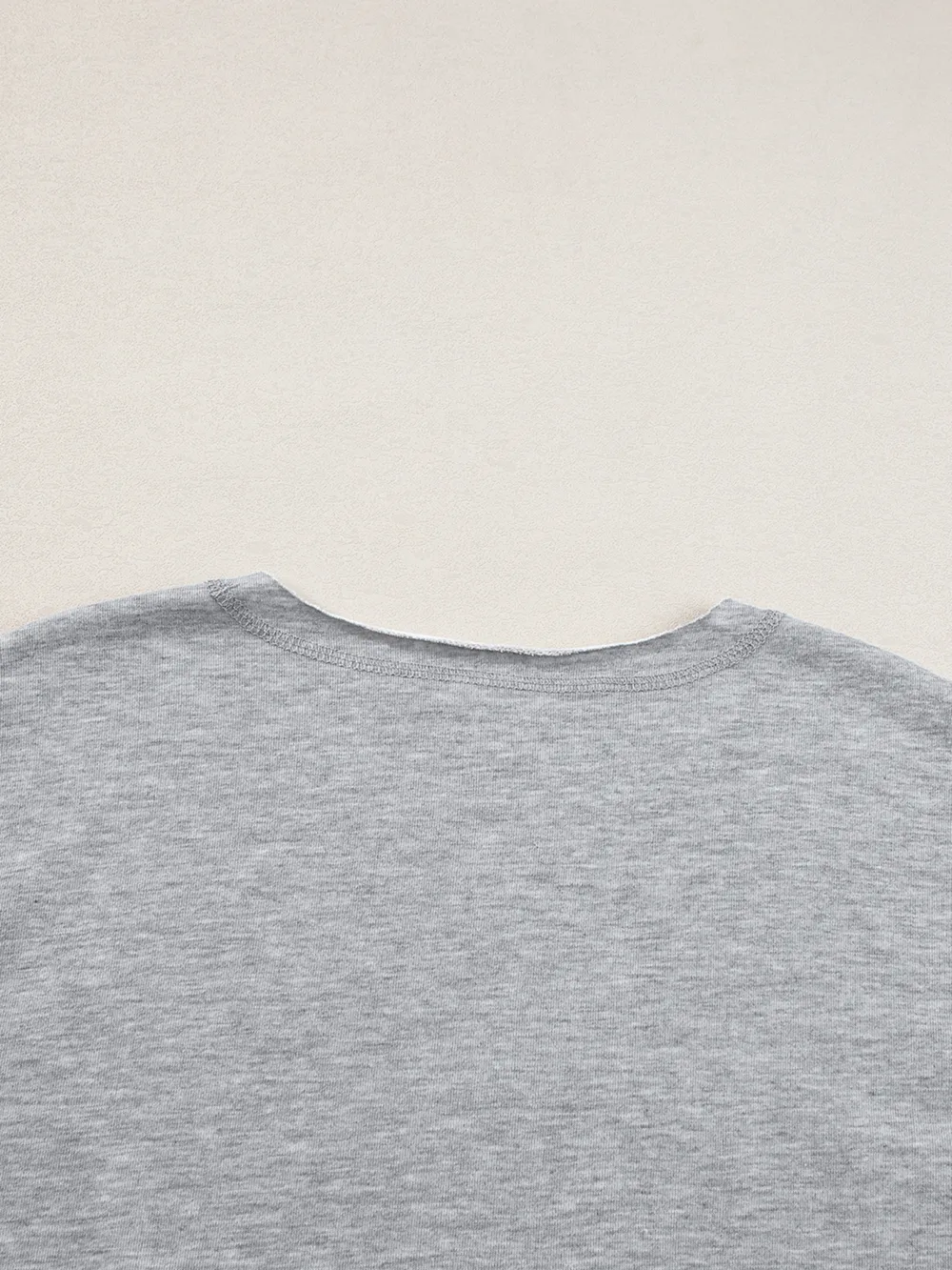USA Lettering Patch Notched Neck T-Shirt, image 9